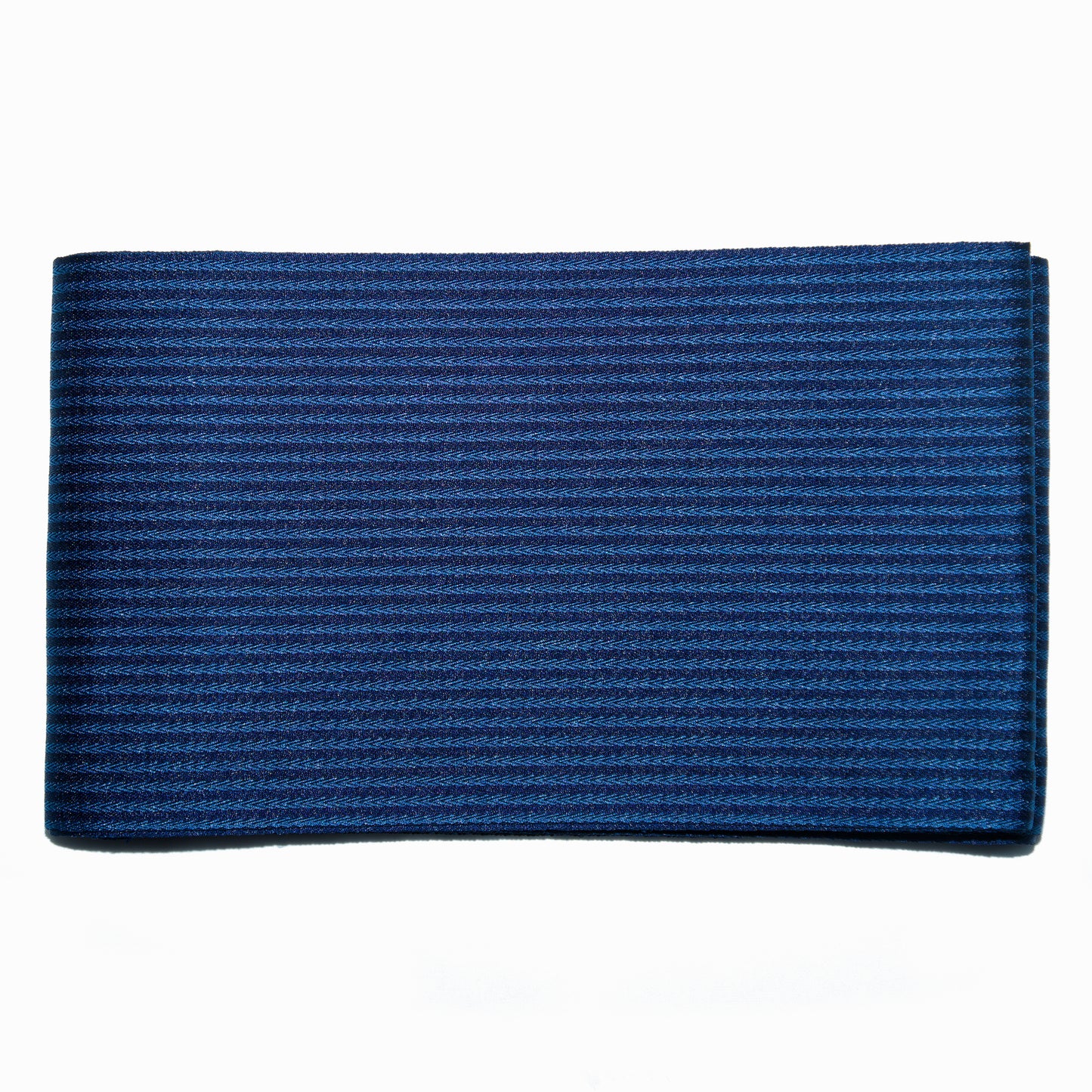 Japanese Flat Obi Belt - Striped Dark Blue