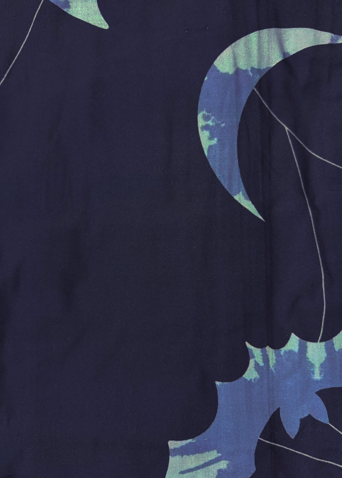 Men's Yukata (L) - Bats and Moon in Indigo (Style #L0017)