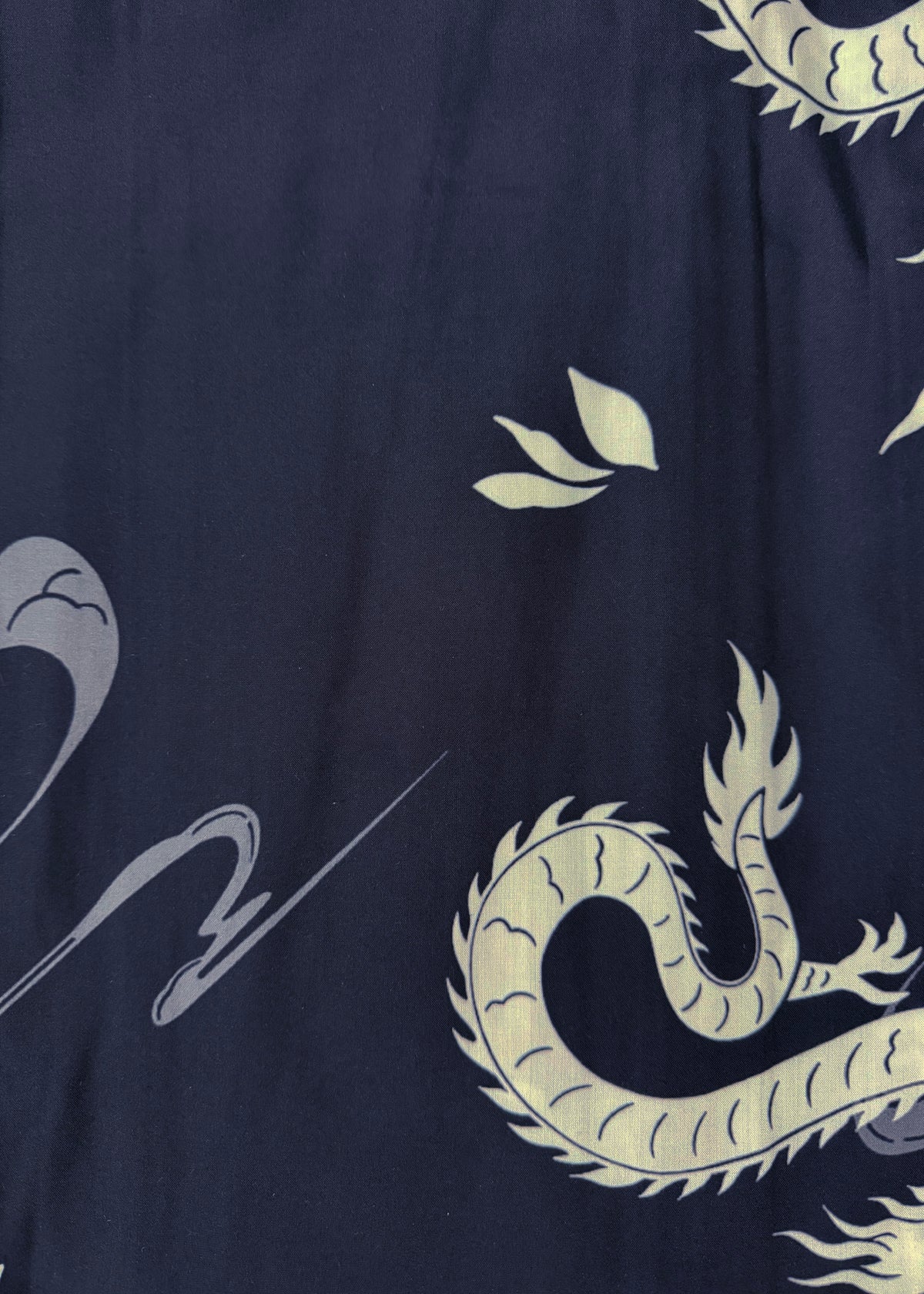 Men's Yukata (L) - Dragons in Black (Style #L0019)