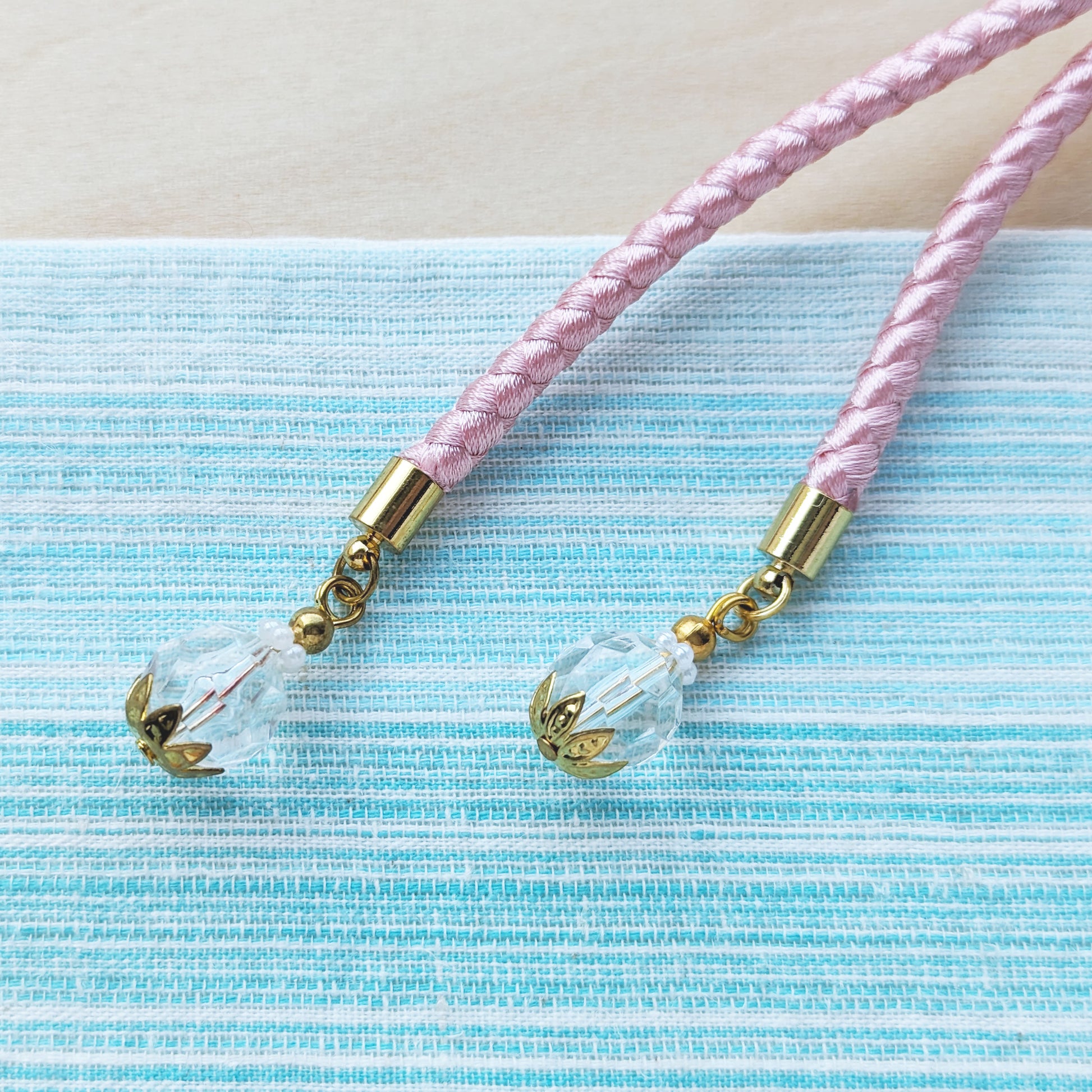 Japanese Kazari Himo Decorative String  - Flower Buds Pink