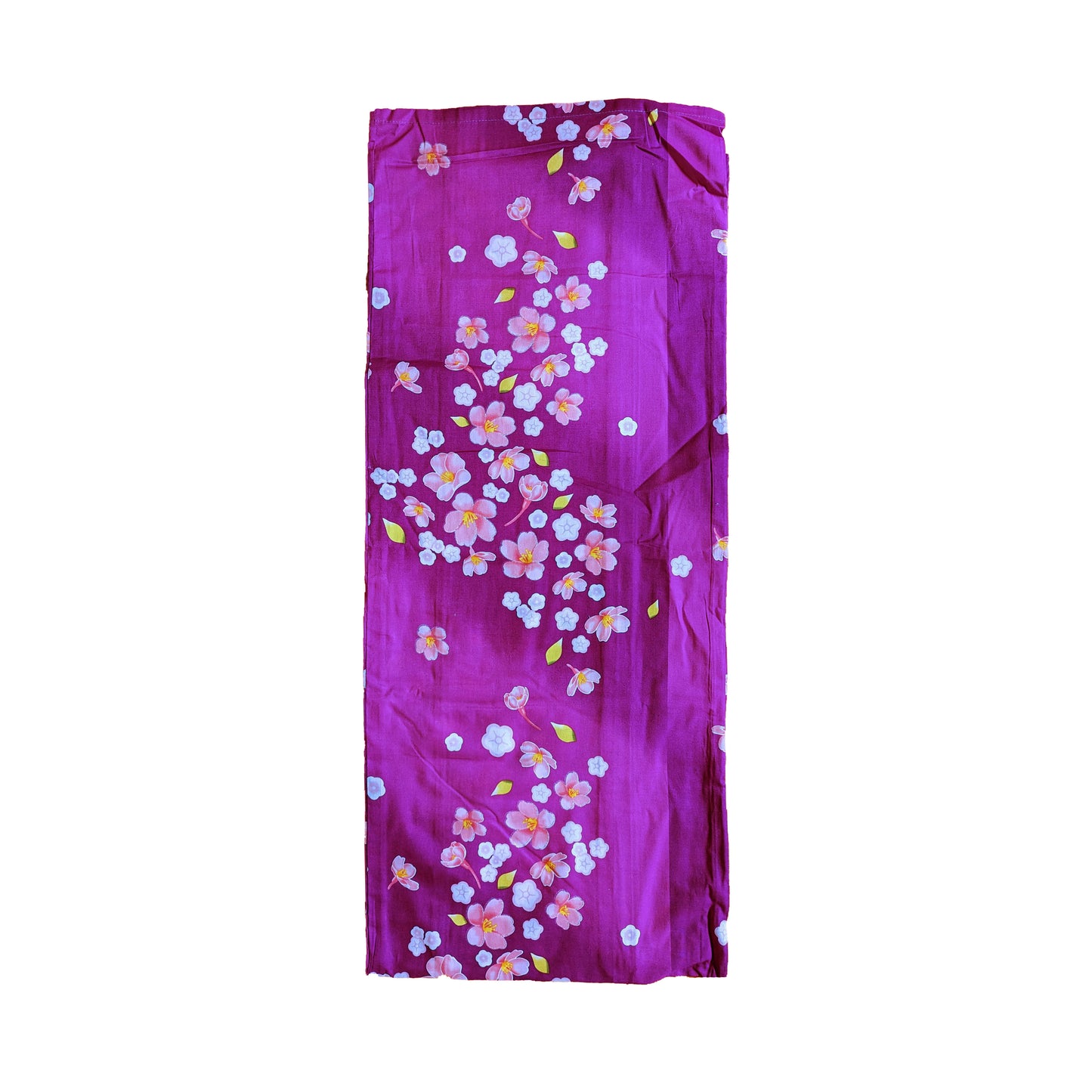 Japanese Traditional Yukata Kimono Plus Size - Cherry Blossoms in Gradient Purple