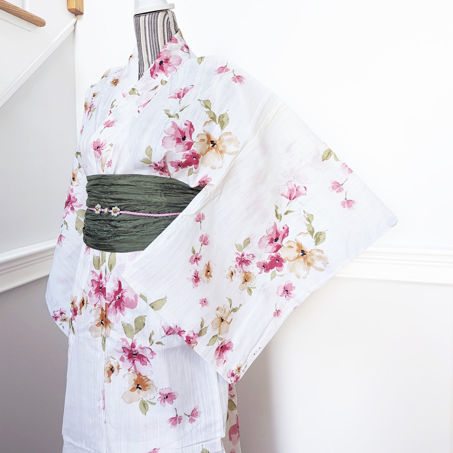 Kazari Himo - Sakura Pearl Flower in Pink