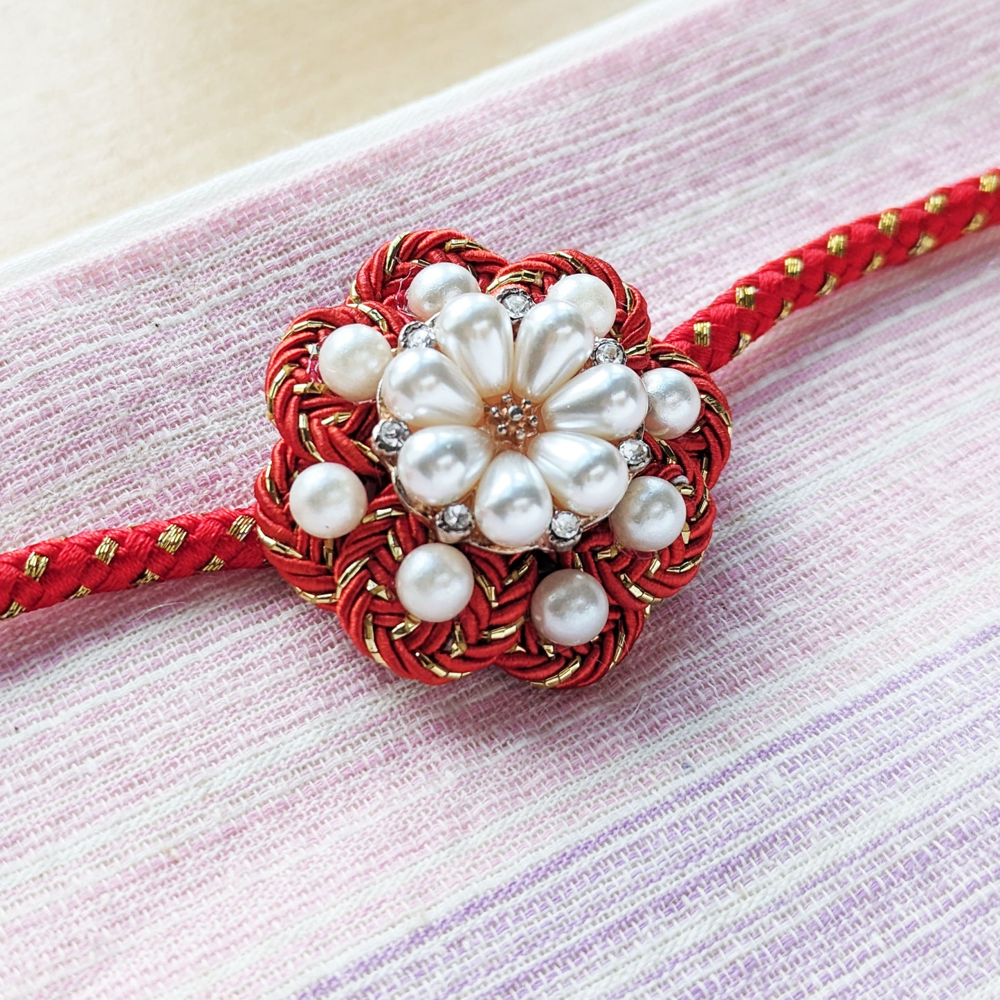 Kazari Himo - Red Pearl Flower