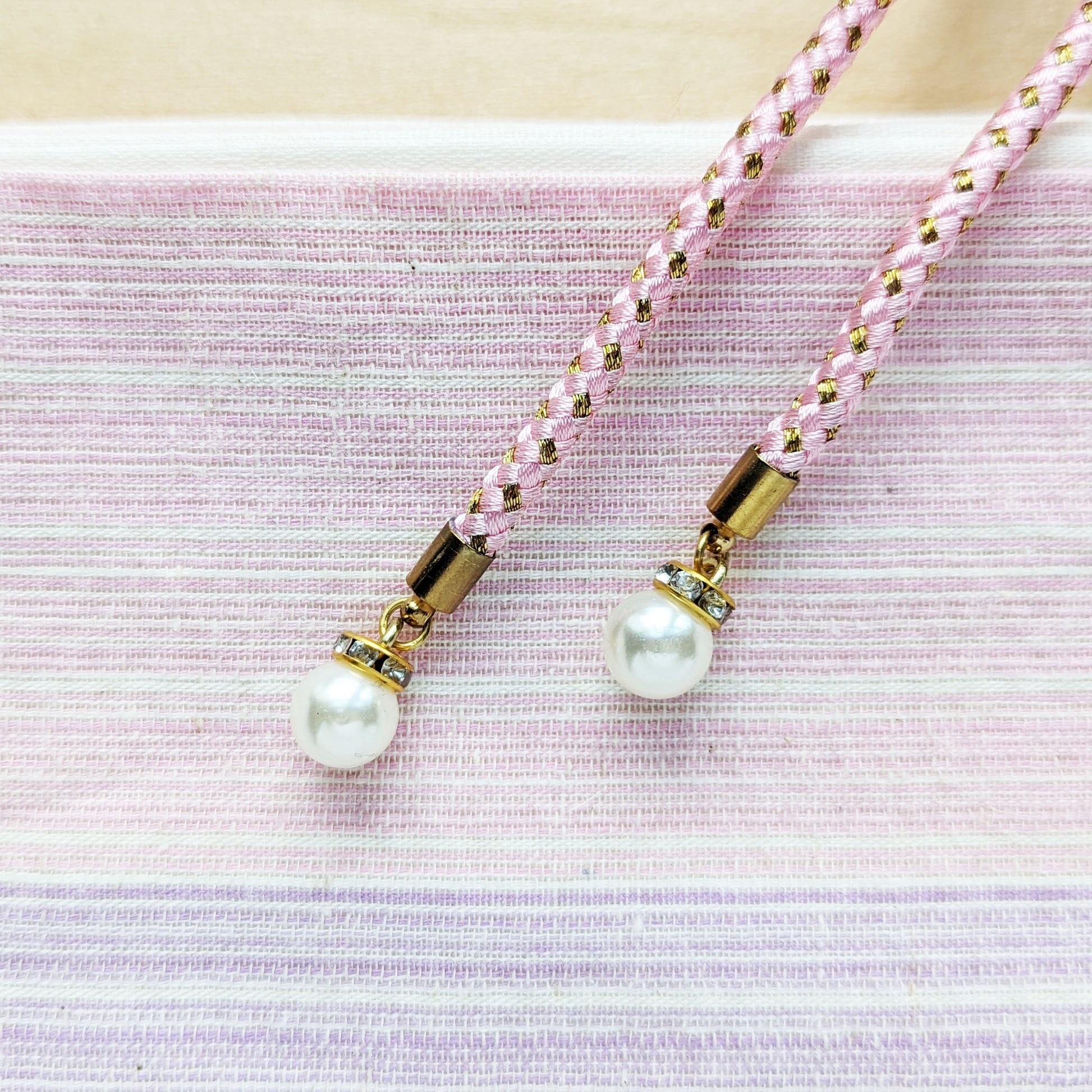 Japanese Kazari Himo - Layered Flower Pink