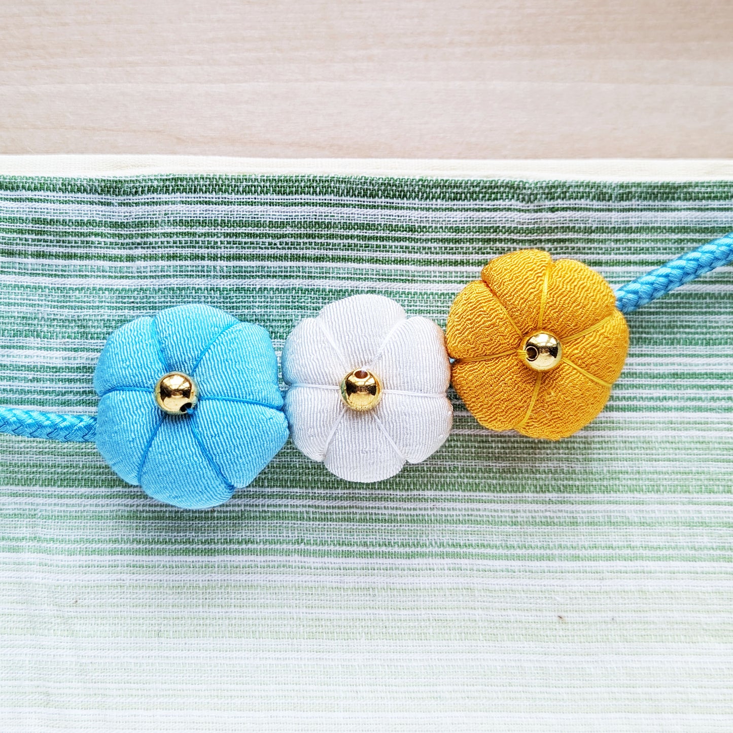 Japanese Kazari Himo - Flower Buds Blue
