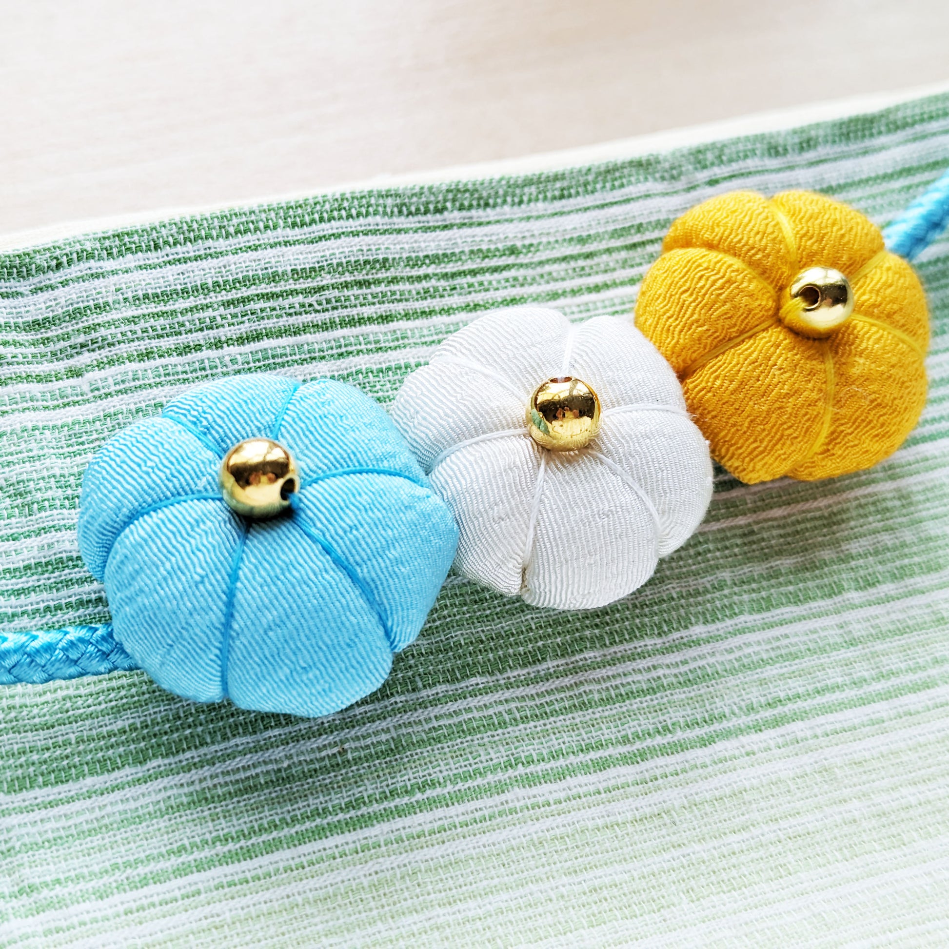 Japanese Kazari Himo - Flower Buds Blue