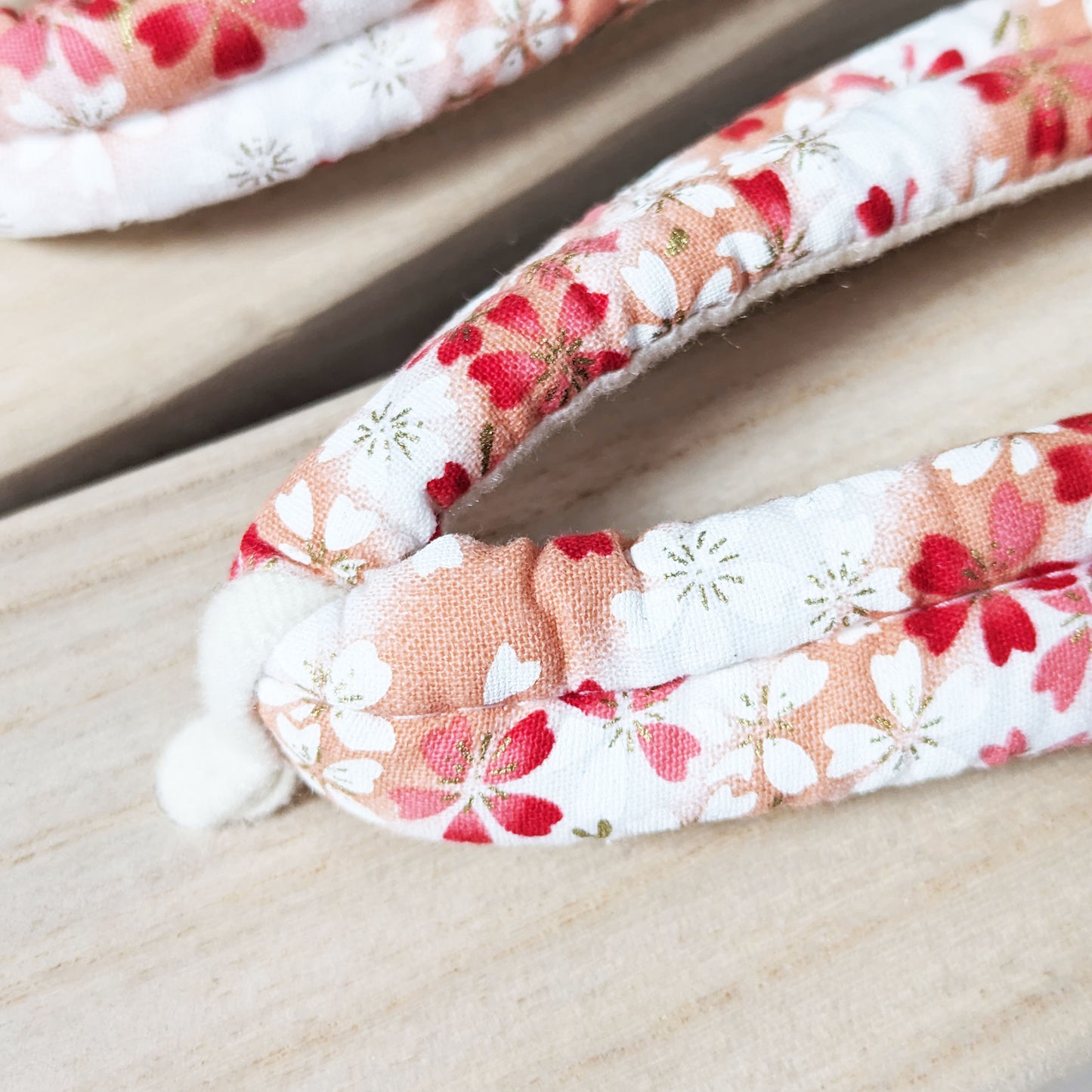 Japanese Women's Geta Sandals - Pink Cherry Blossoms