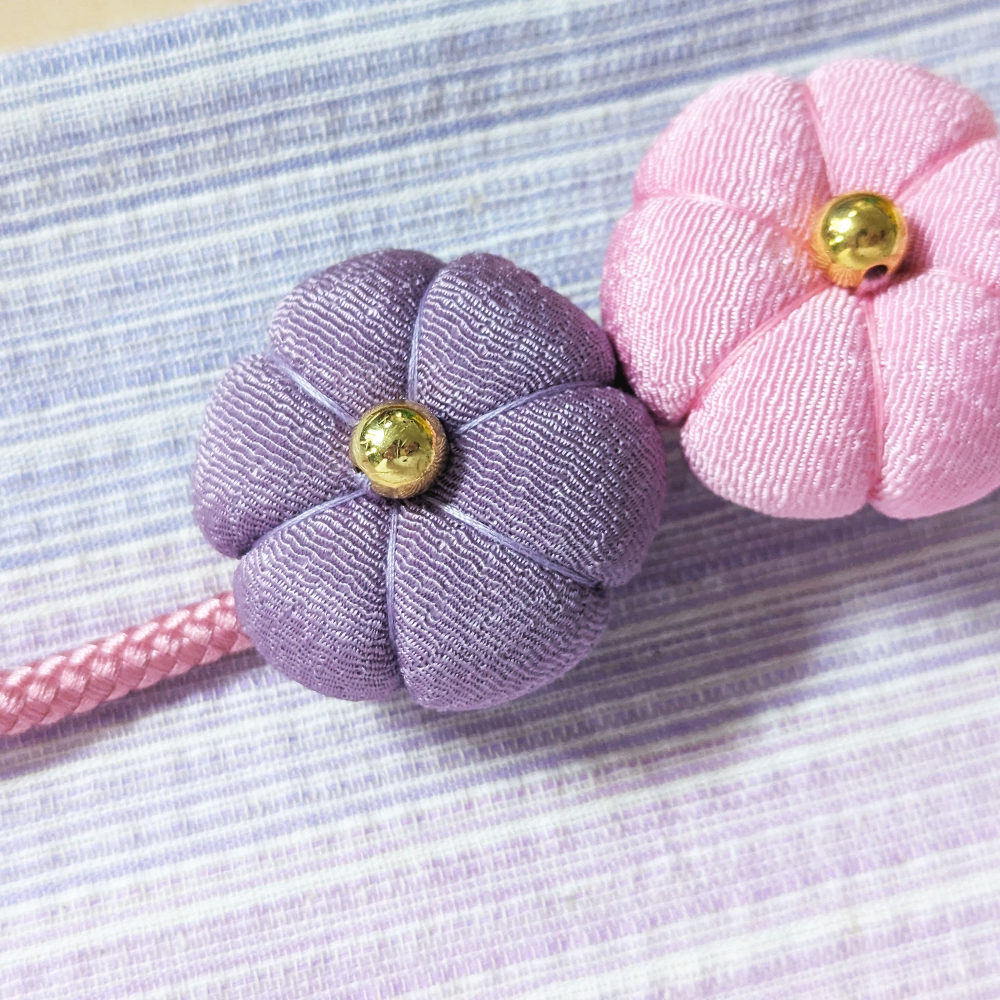 Japanese Kazari Himo Decorative String - Flower Buds Pink