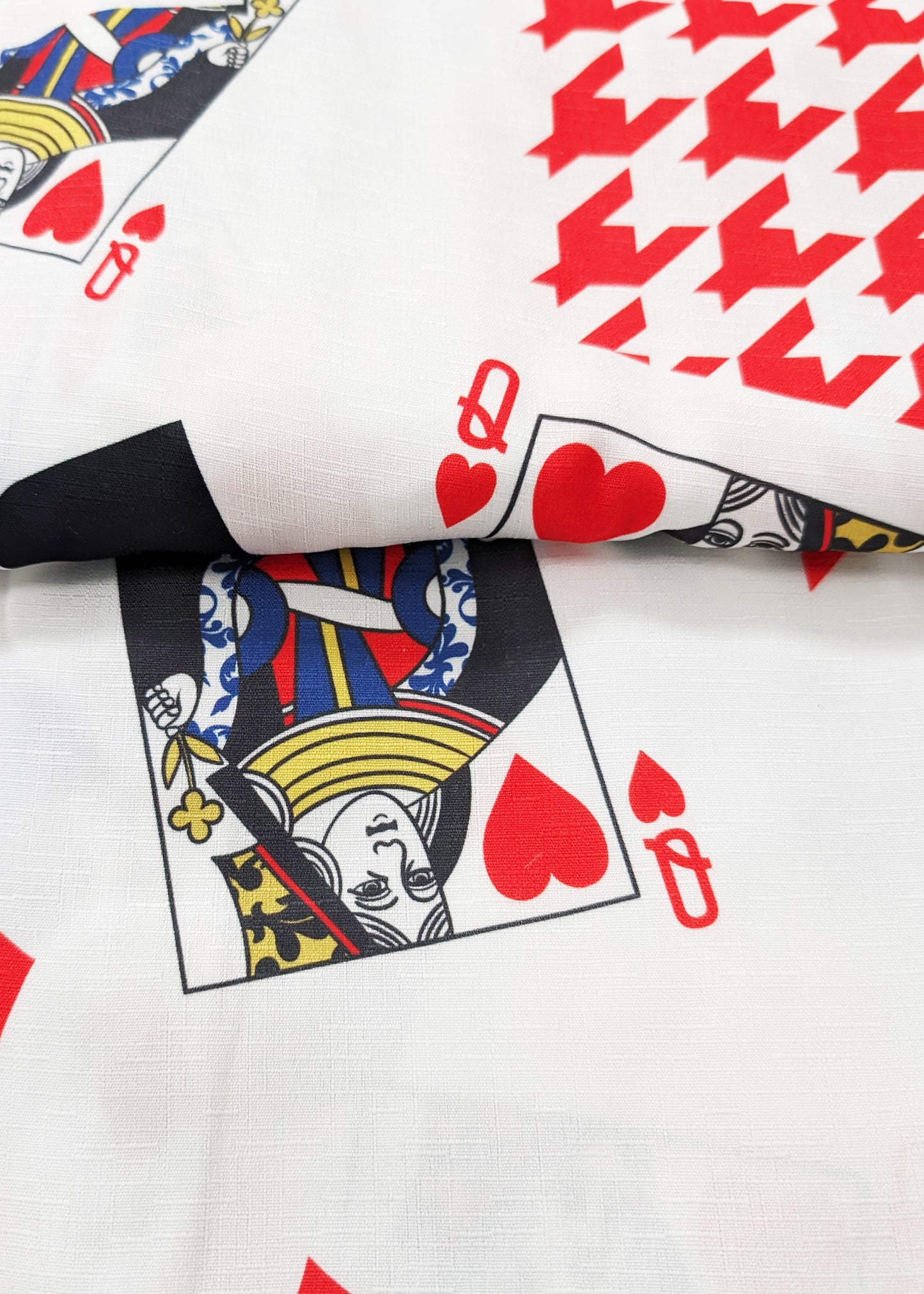 Japanese Yukata Kimono Plus Size - Poker Cards in White