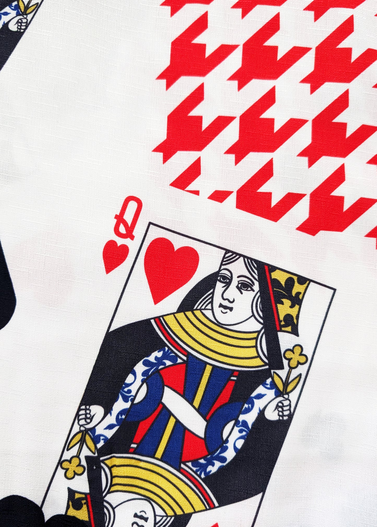 Japanese Yukata Kimono Plus Size - Poker Cards in White