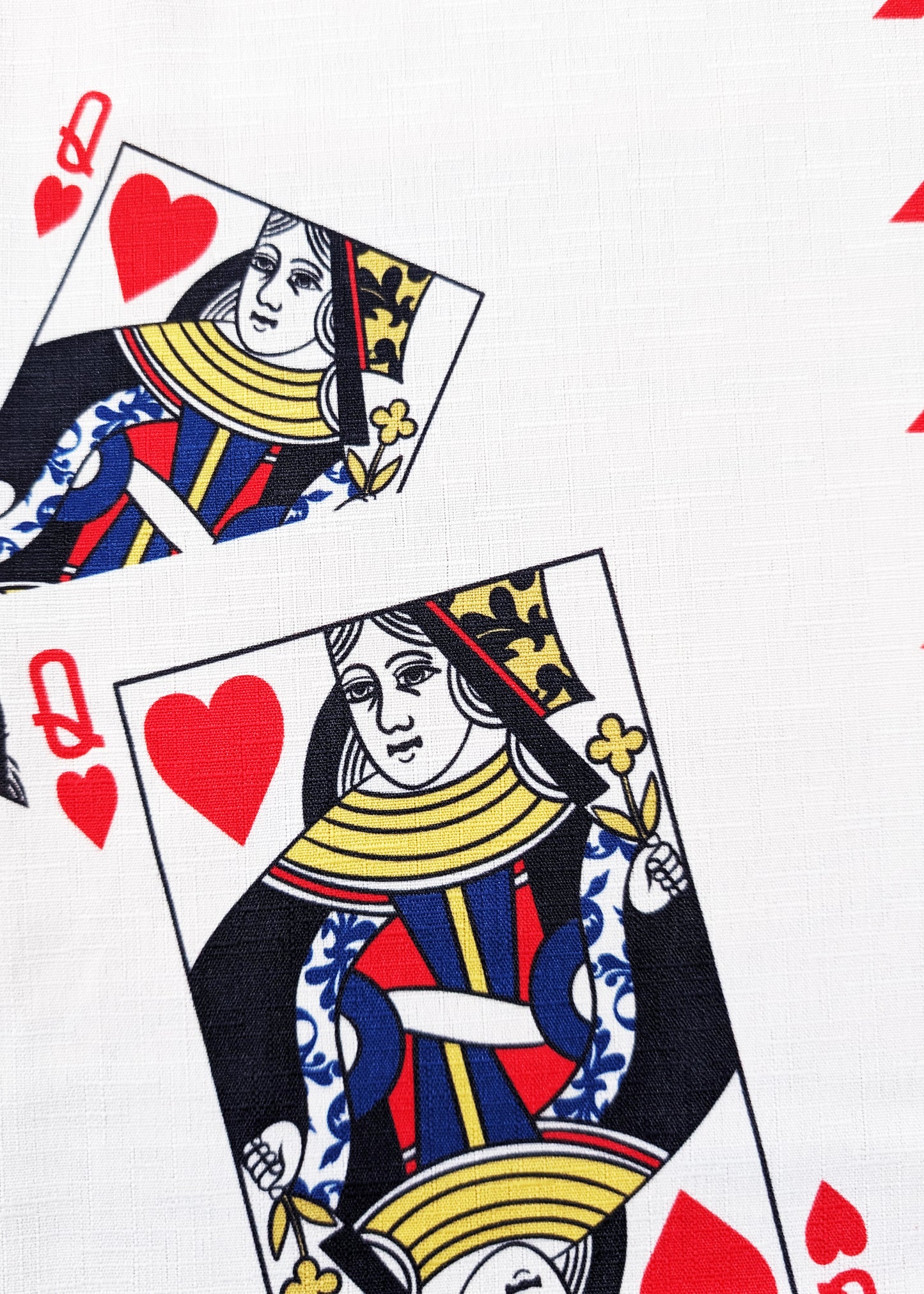 Japanese Yukata Kimono Plus Size - Poker Cards in White