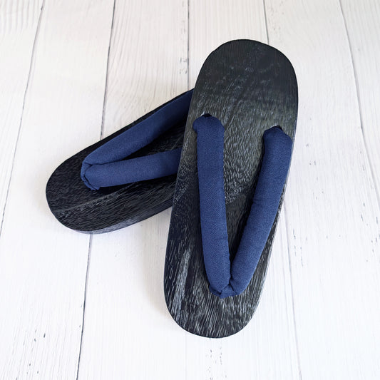 Japanese Geta Sandals - Simple Indigo