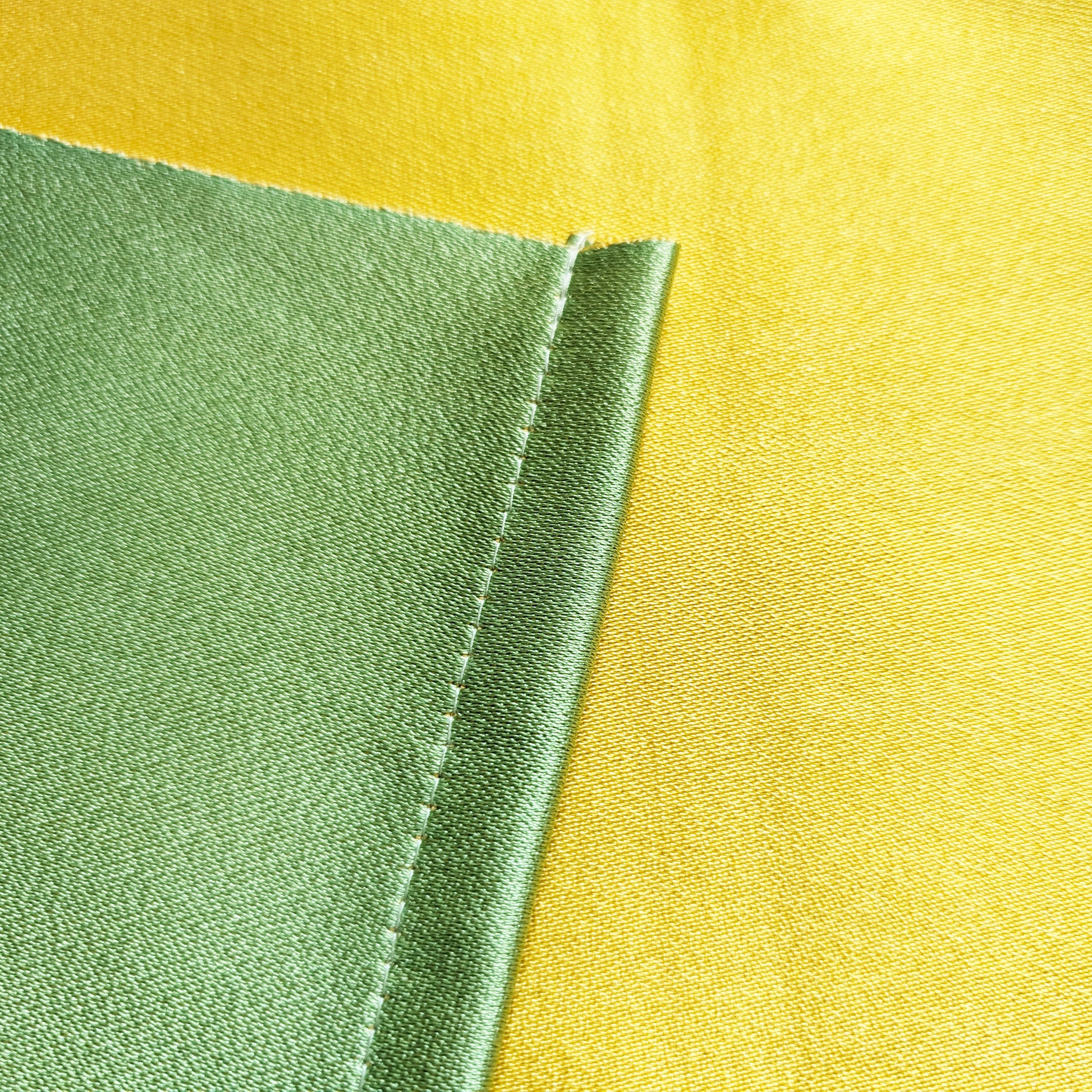 Japanese Traditional Women's Hanhaba Flat Obi Belt - Green and Yellow