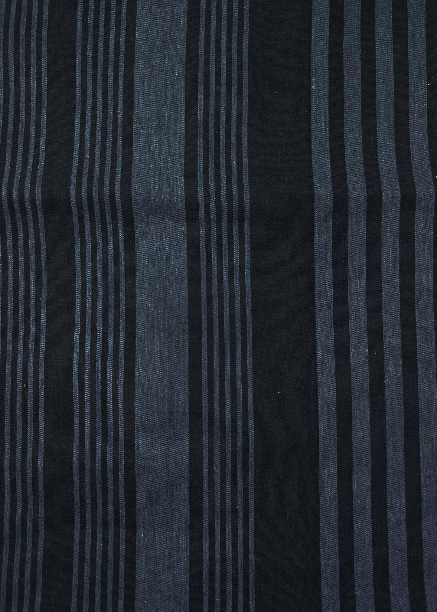 Traditional Japanese Men's Yukata Kimono Large - Stripes in Blue Gray