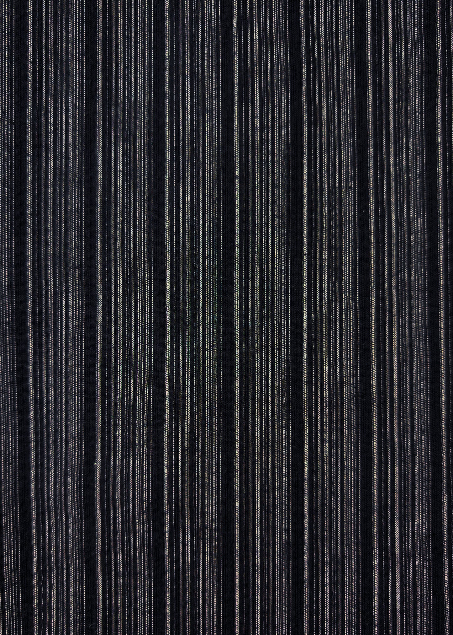 Traditional Japanese Men's Yukata Kimono - White Stripes in Black