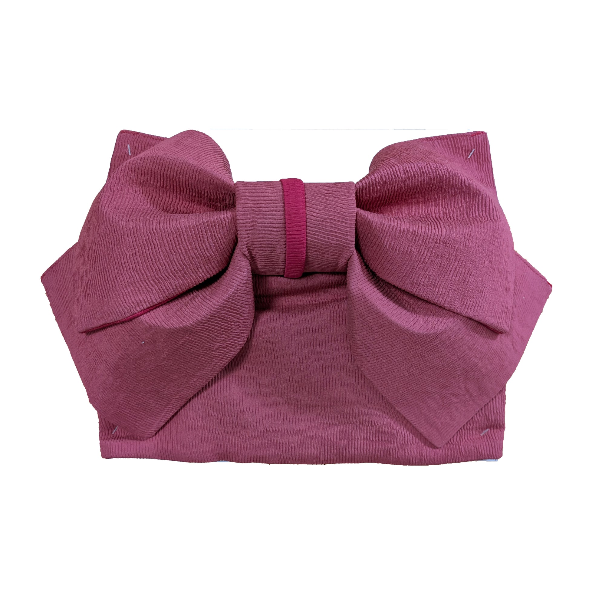 Japanese women's waist belt in red with a pretied bow