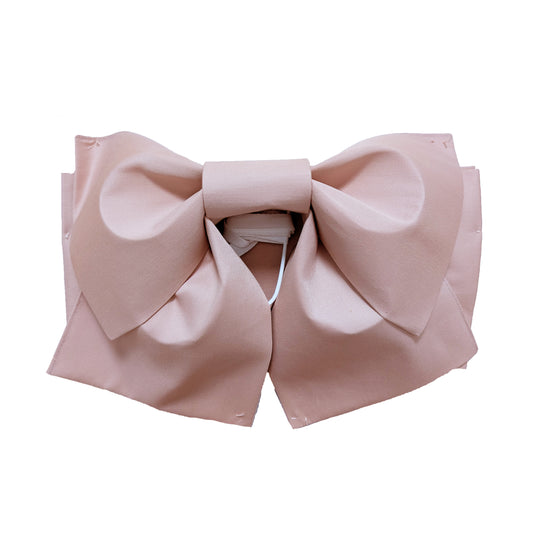 Traditional Japanese Women's Pre-Tied Obi Belt - Simple Dusty Rose