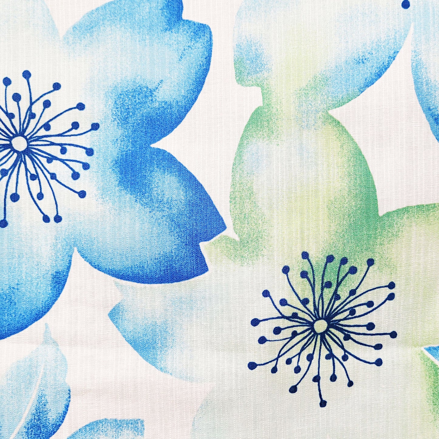 Japanese Yukata Kimono - Watercolor Cherry Blossoms in Cream