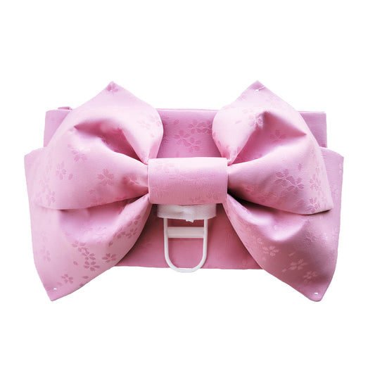Pre-Tied Obi Belt - Pink Cherry Blossoms