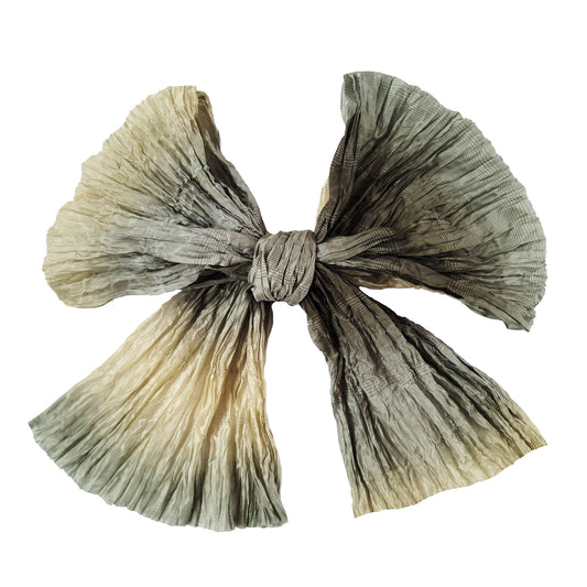 Women's Japanese Soft Crepe Heko Obi Belt - Gradient Olive Green