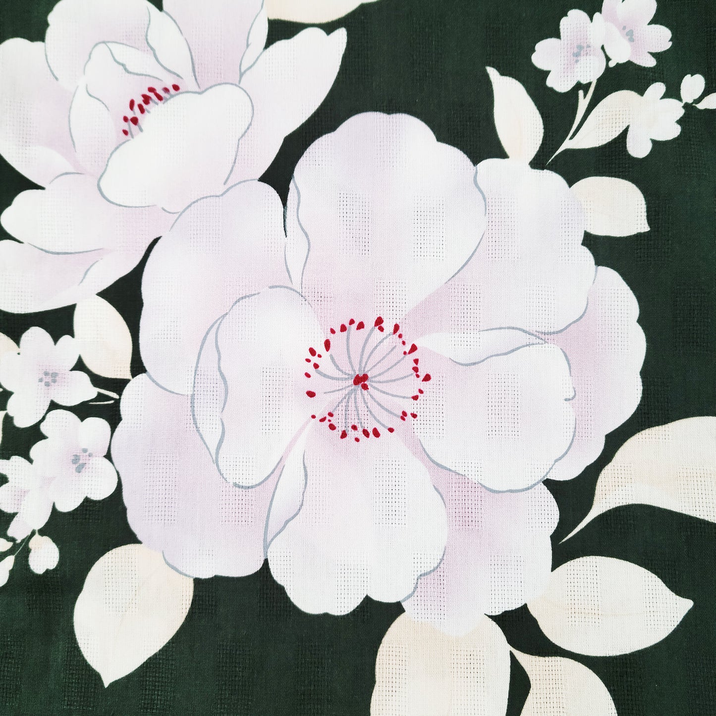 Women's Japanese Yukata Kimono - Pink Cherry Blossoms in Black