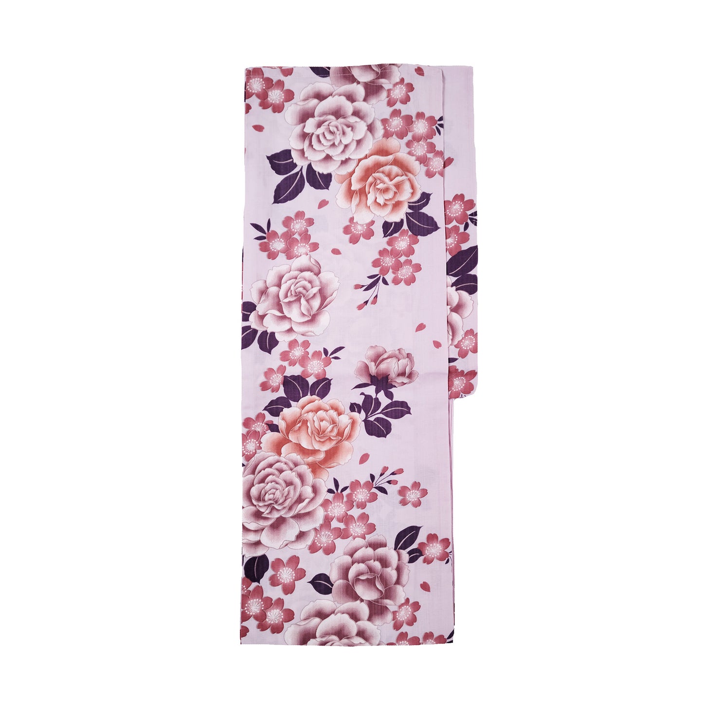 Women's Japanese Yukata Kimono - Roses in Pink