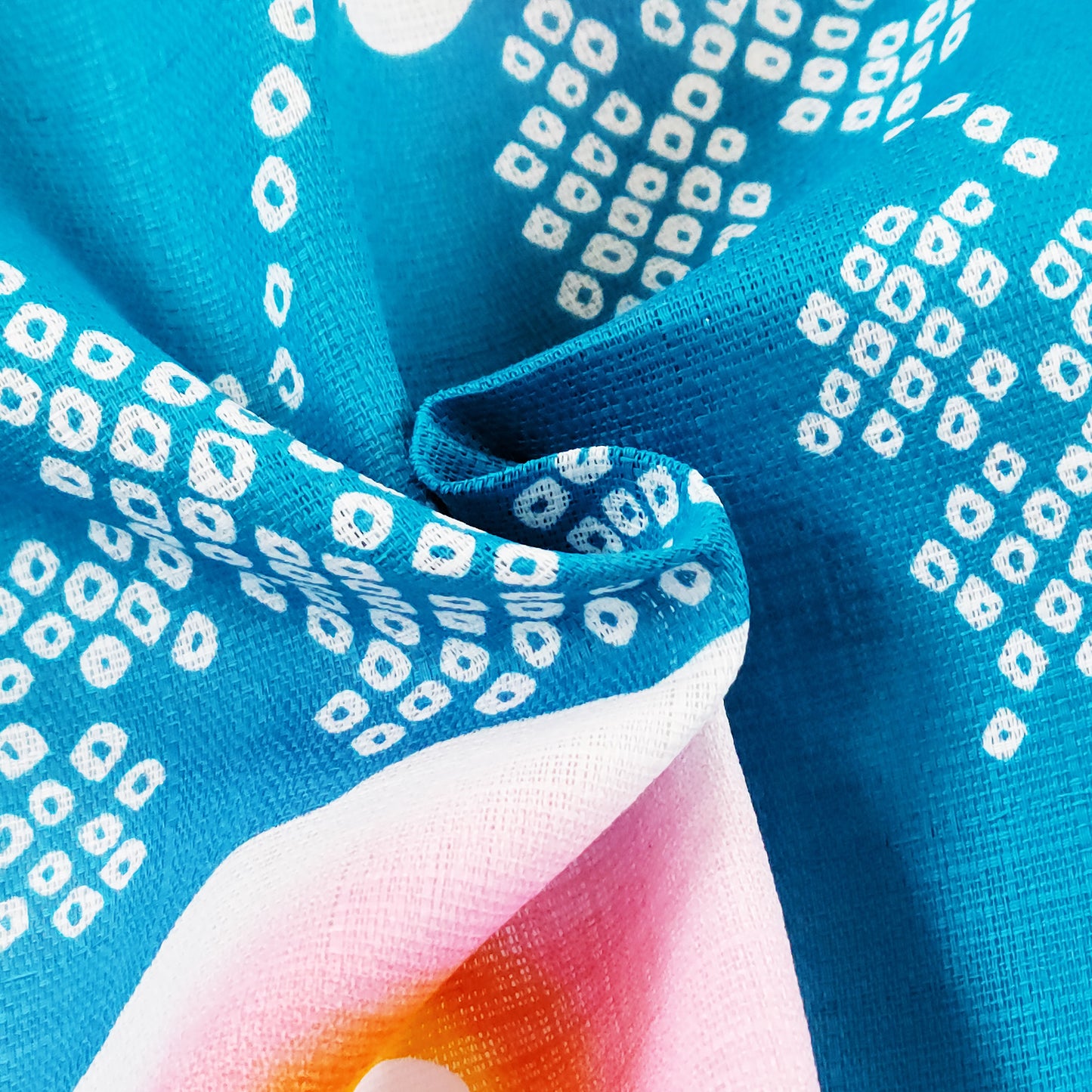Women's Japanese Traditional Yukata Kimono - Pink Flowers in Blue