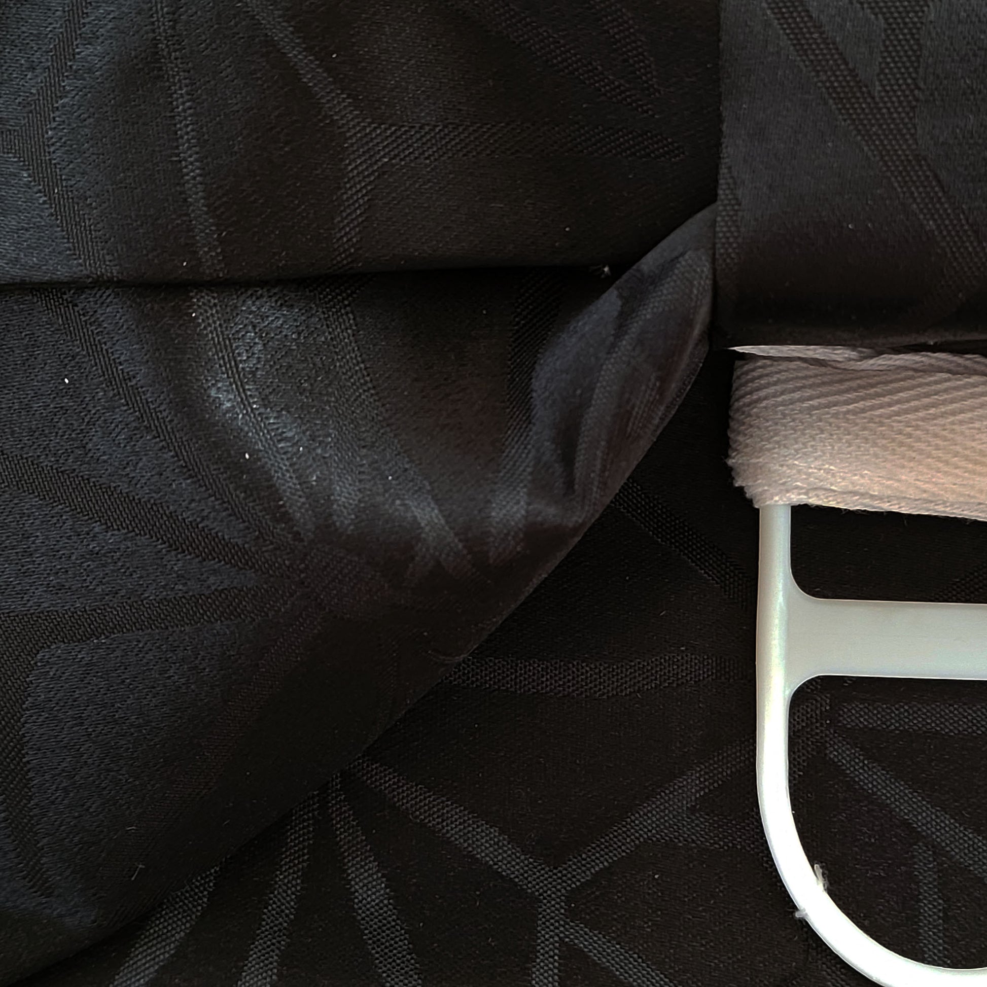 Japanese Pre-Tied Obi Belt - Patterned Black