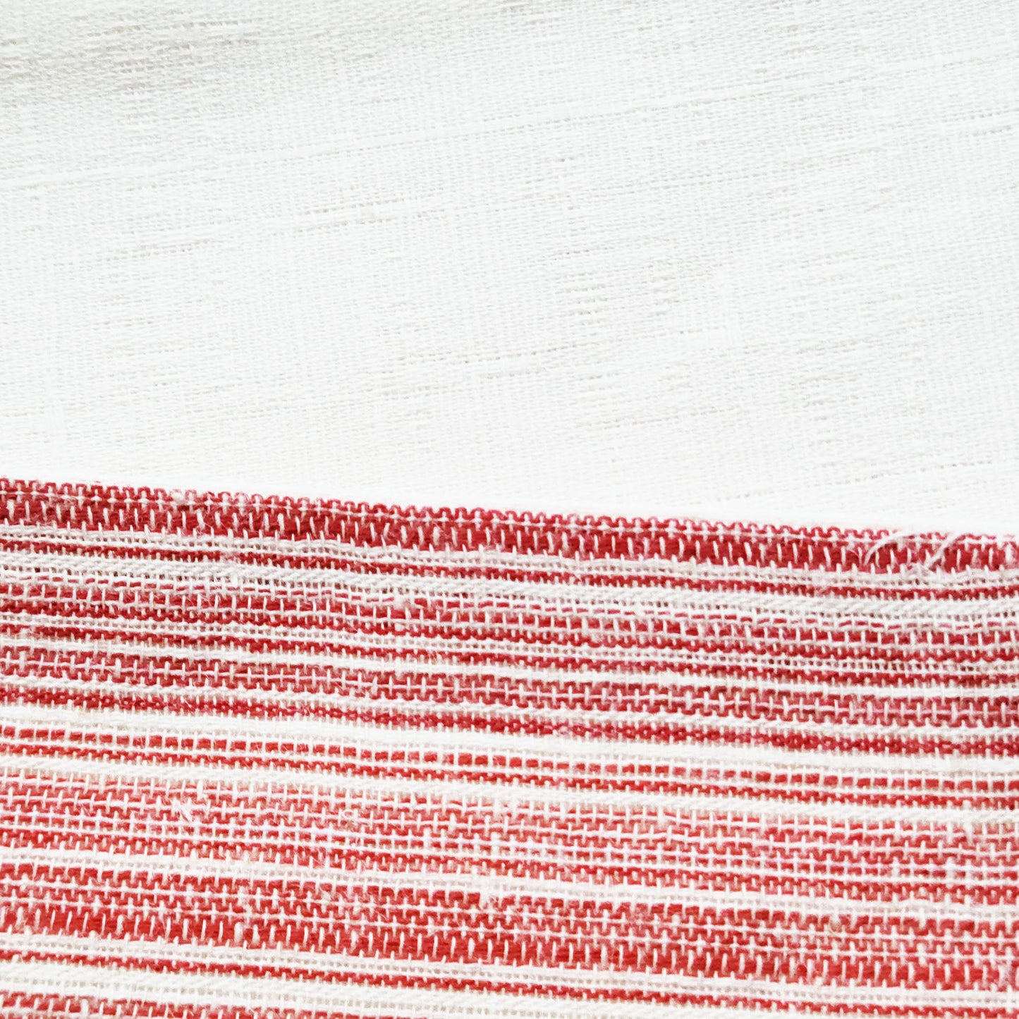 Flat Obi Belt - Gradient Orange/Red and Solid White