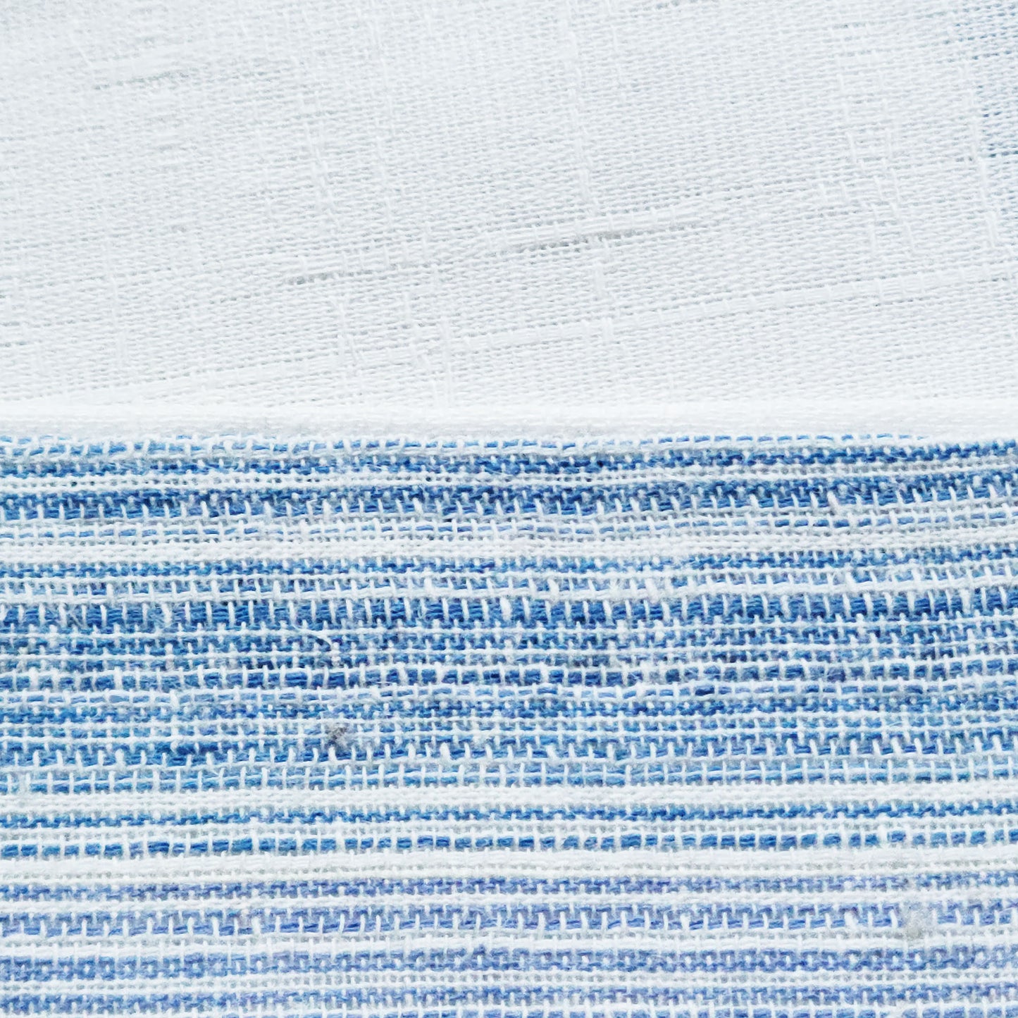 Japanese Hanhaba Flat Obi Belt - Gradient Purple and Blue/White