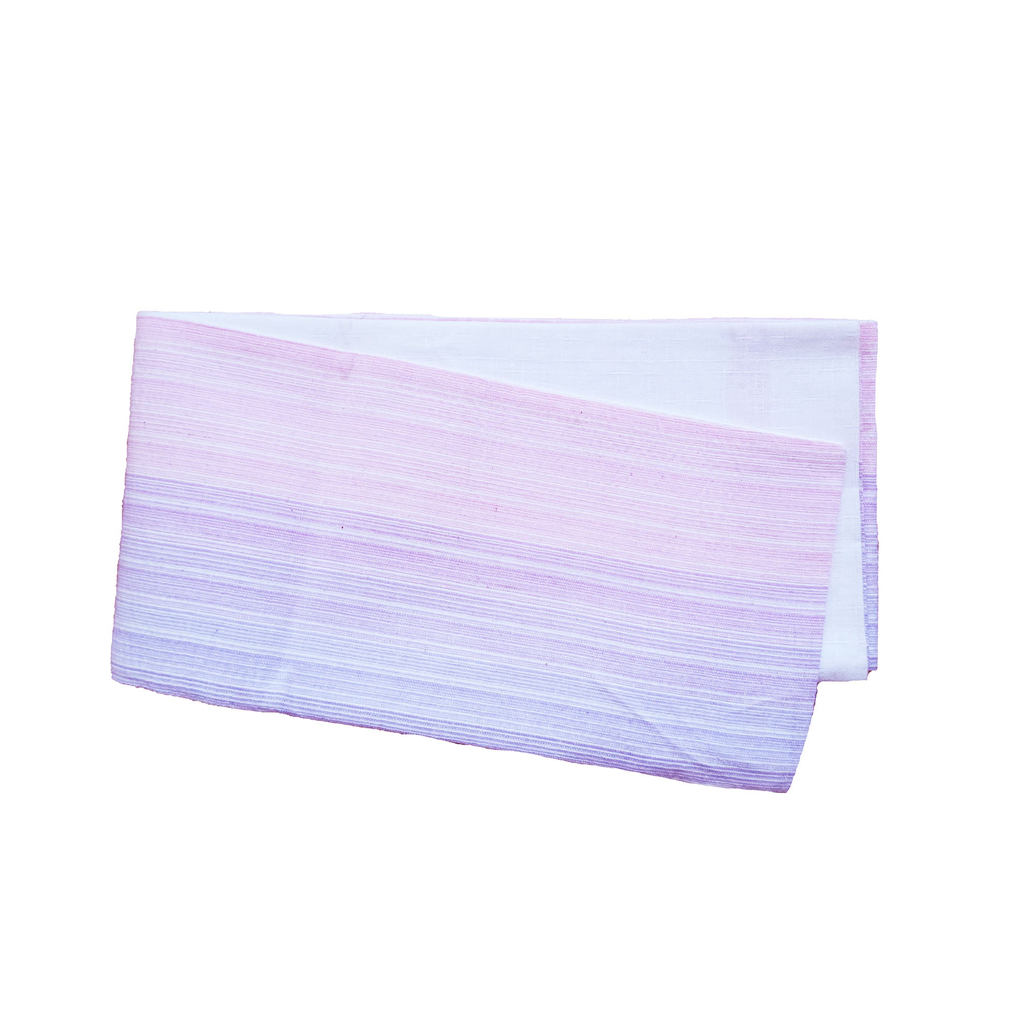 Japanese Hanhaba Flat Obi Belt - Gradient Purple Pink/White
