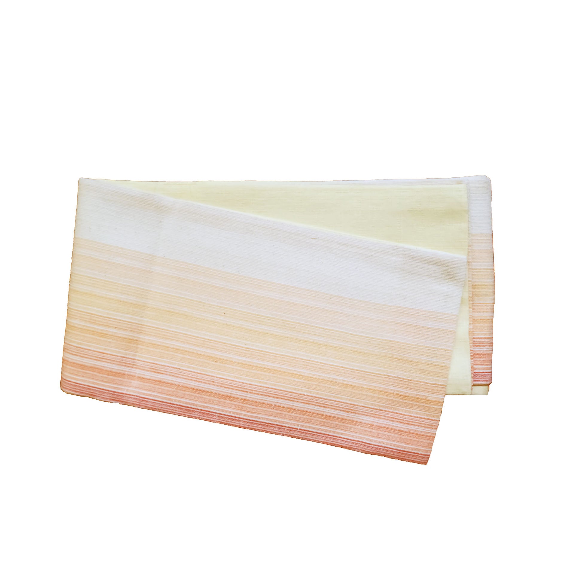 Japanese Hanhaba Flat Obi Belt - Gradient Red Orange/Yellow