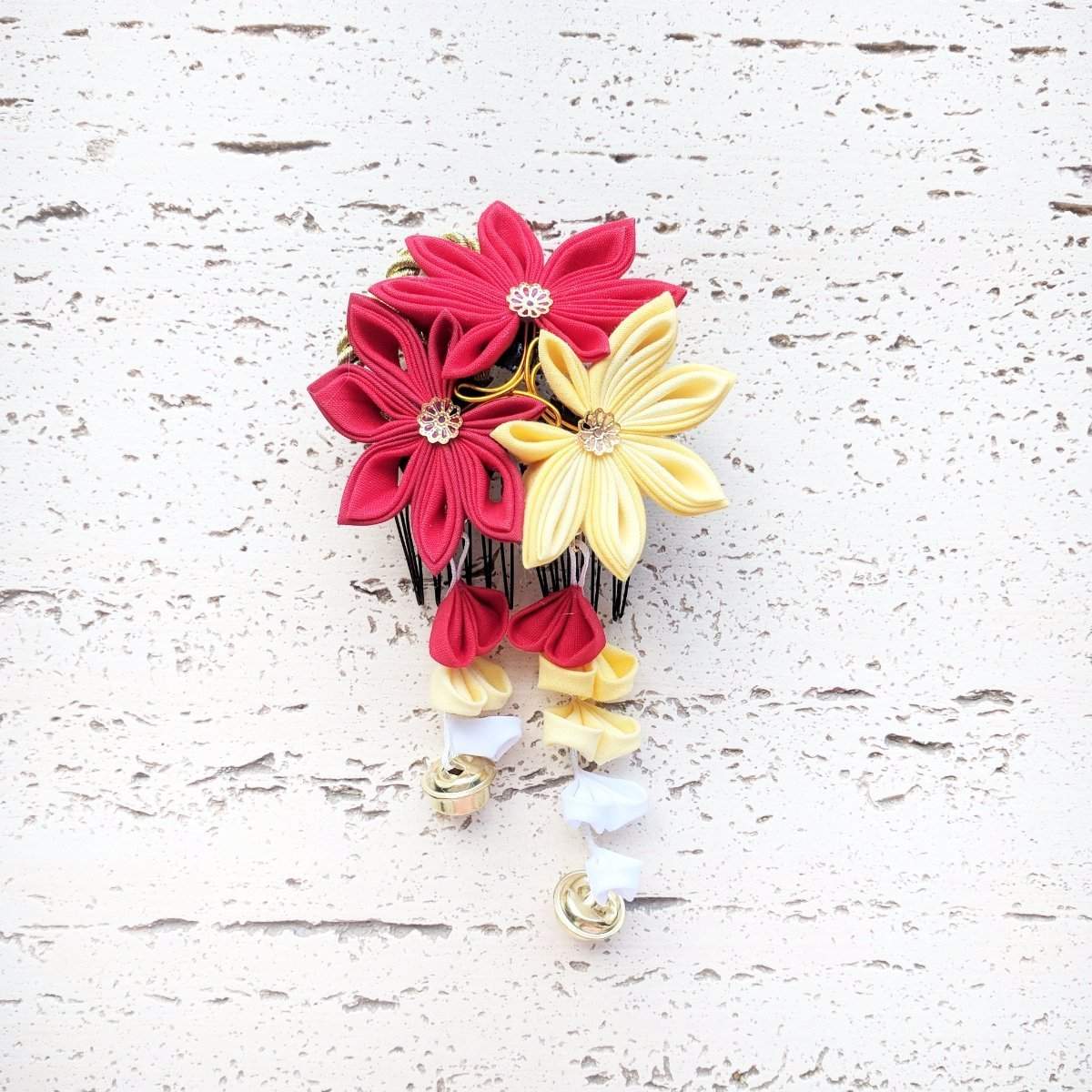 Japanese Kanzashi Fall Leaves Hair Comb