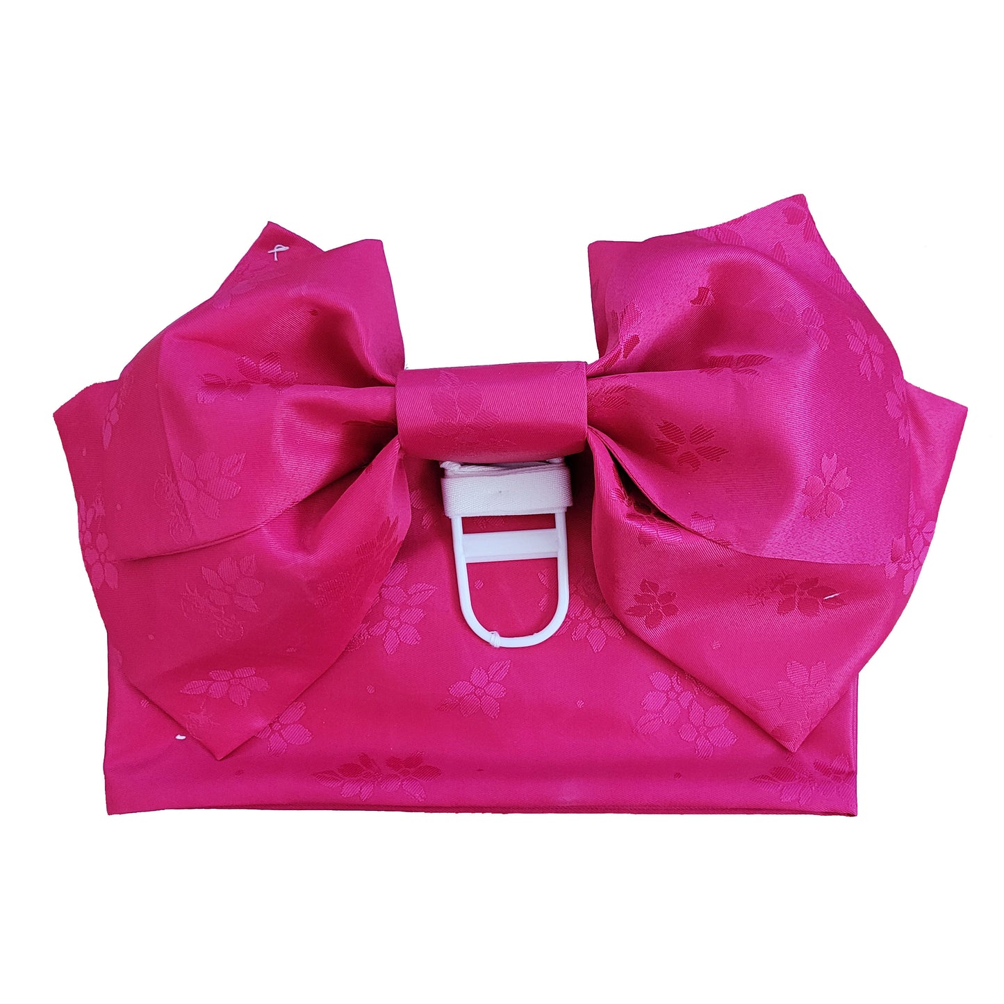 Pre-Tied Obi Belt - Hot Pink Floral