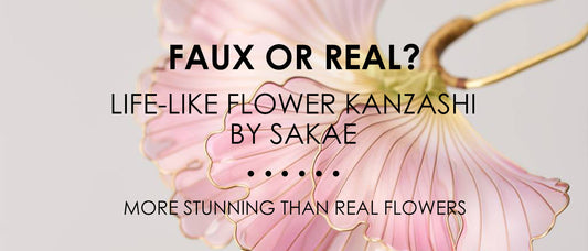 Faux or Real? Life-Like Flower Kanzashi by Sakae