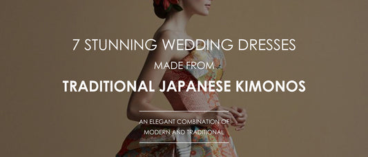 7 Stunning Wedding Dresses Made From Traditional Japanese Kimonos
