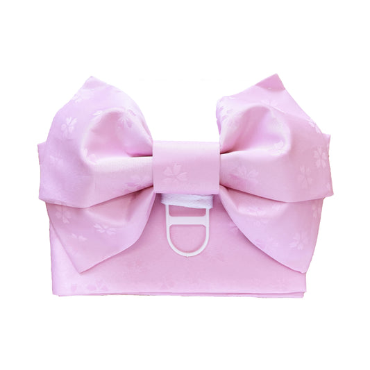 Pre-Tied Obi Belt - Pink Cherry Blossoms