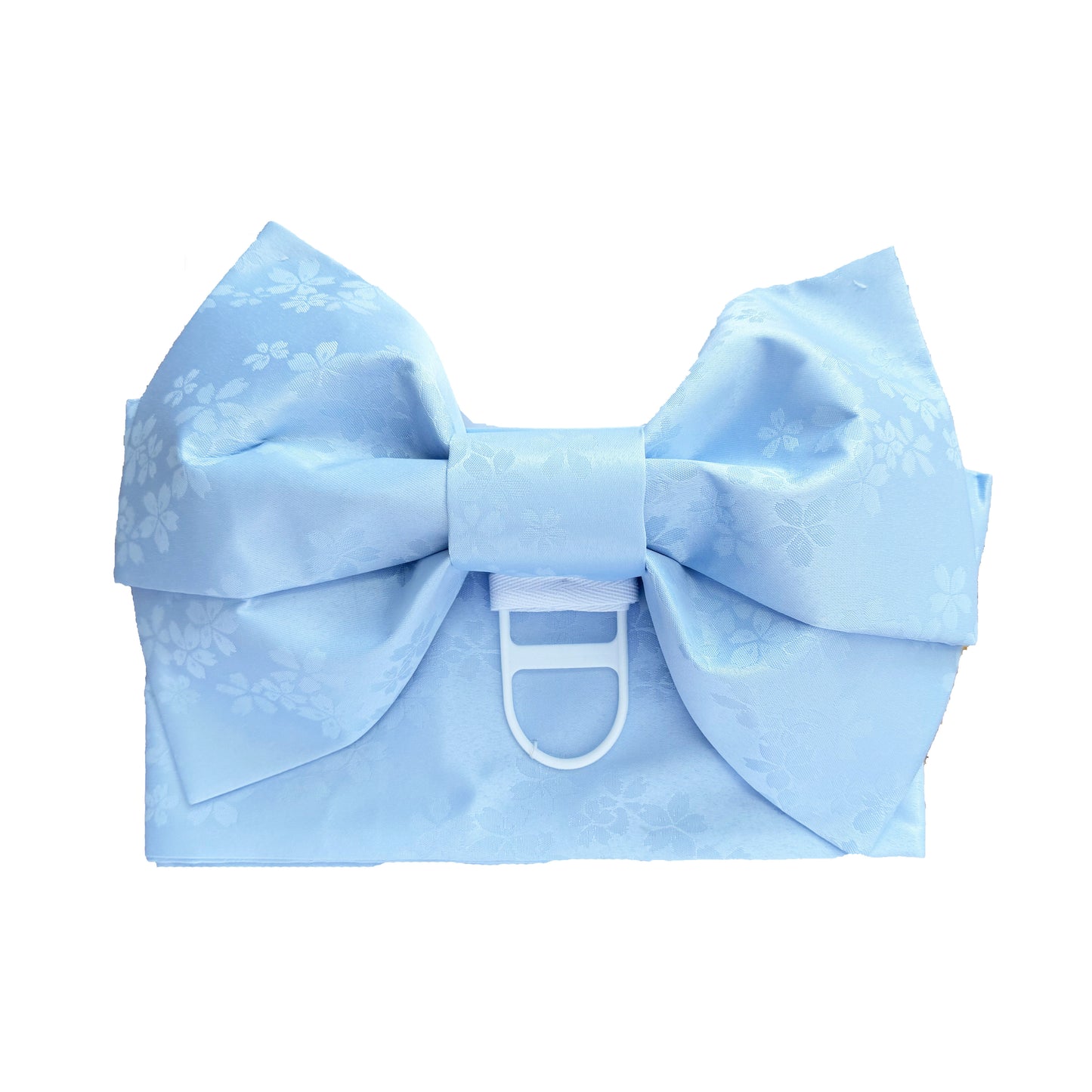 Japanese Traditional Women's Pre-Tied Obi Belt – Blue Cherry Blossoms