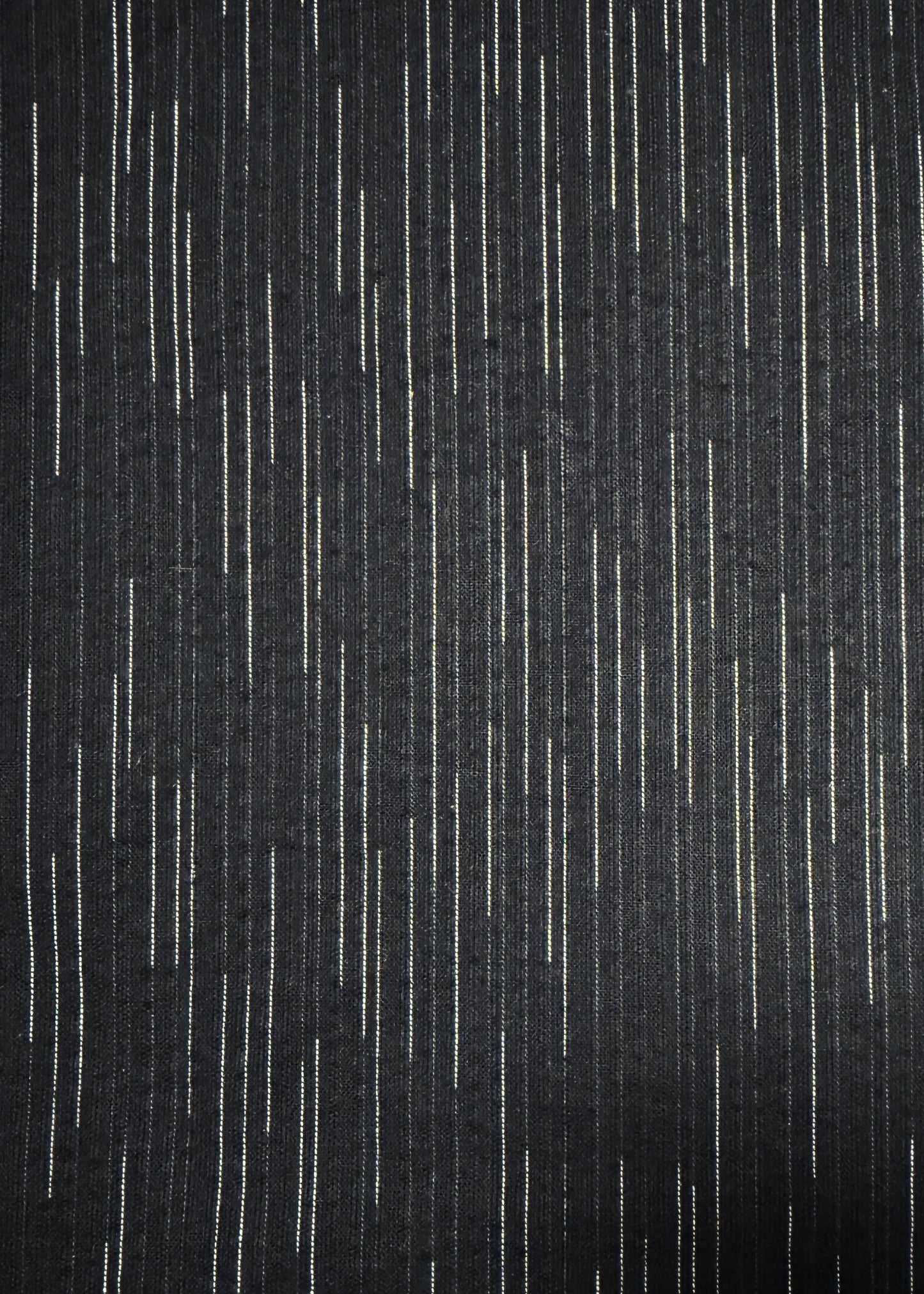 Japanese Traditional Men's Cotton Yukata Kimono - White Lines in Black