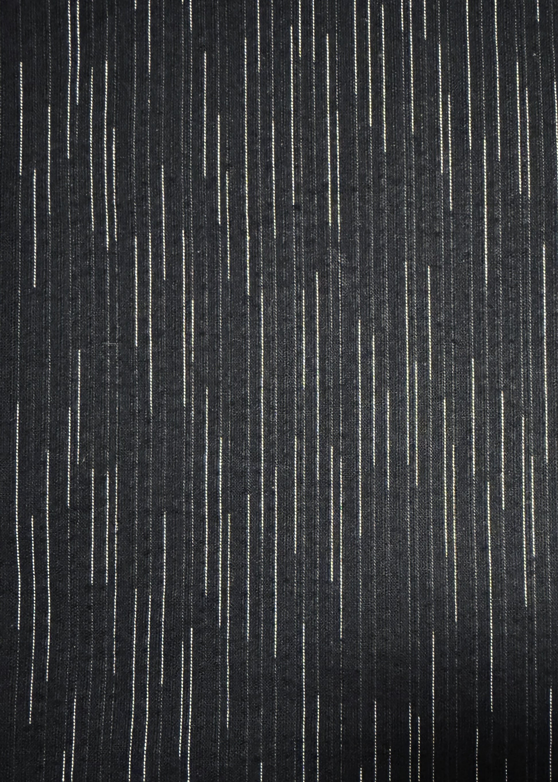 Japanese Traditional Men's Cotton Yukata Kimono - White Lines in Black