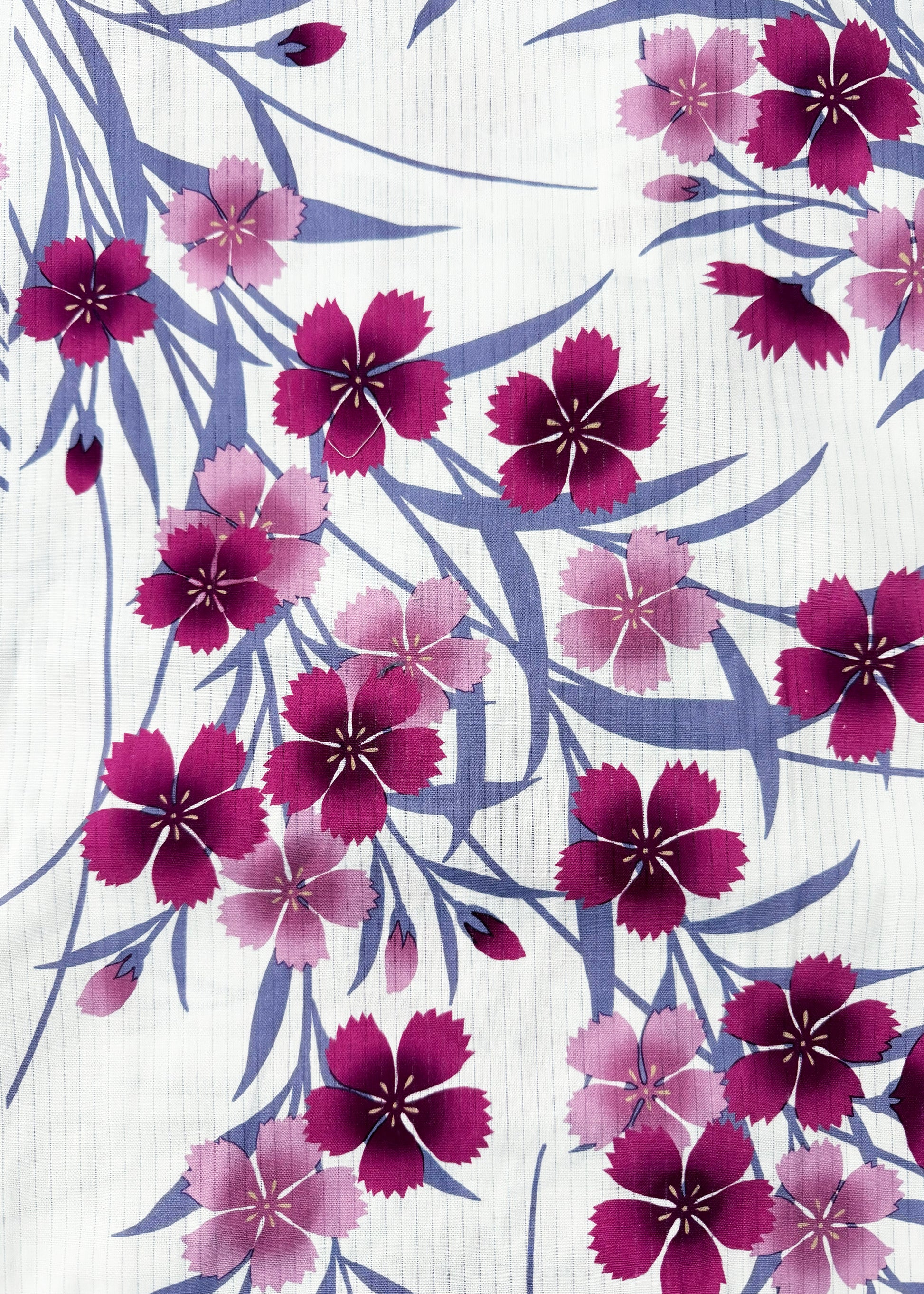 Japanese Traditional Summer Yukata Kimono Plus Size - Dianthus Blooms