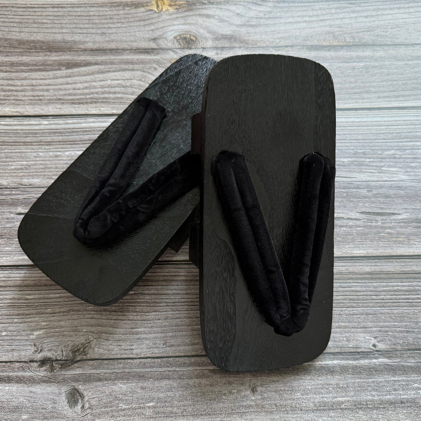 Geta Sandals - Simple Black (11 inches)