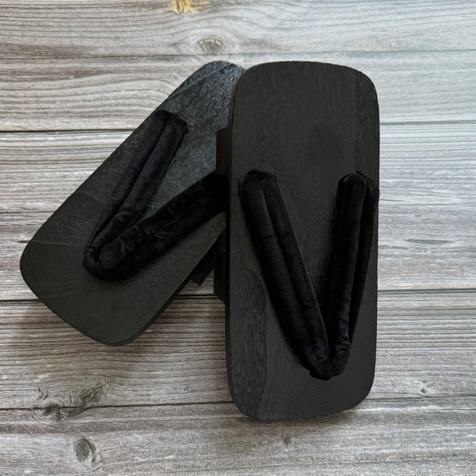 Geta Sandals - Simple Black (11 inches)