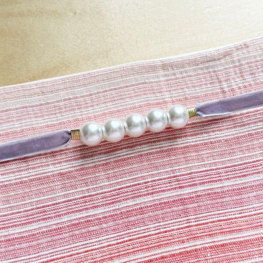 Kazari Himo – Faux Pearl Gray