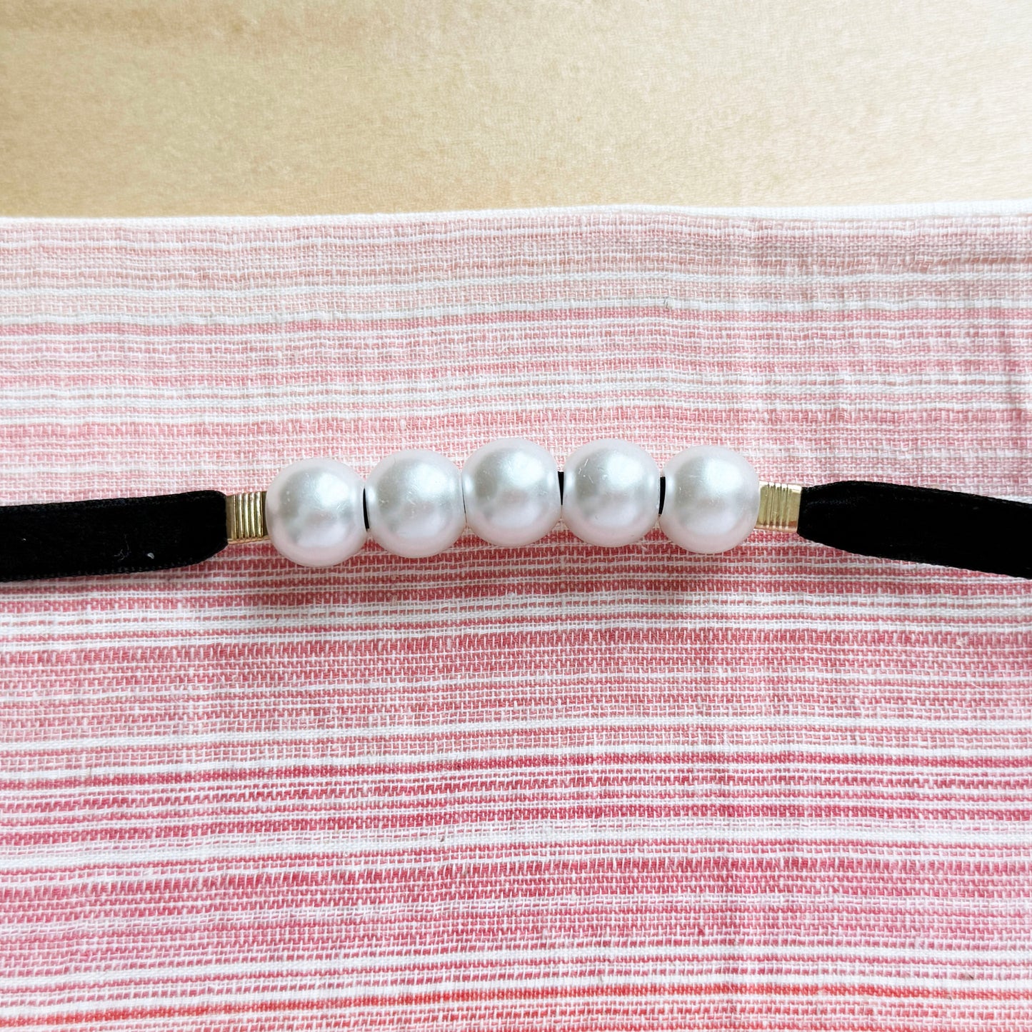 Kazari Himo – Faux Pearl Black