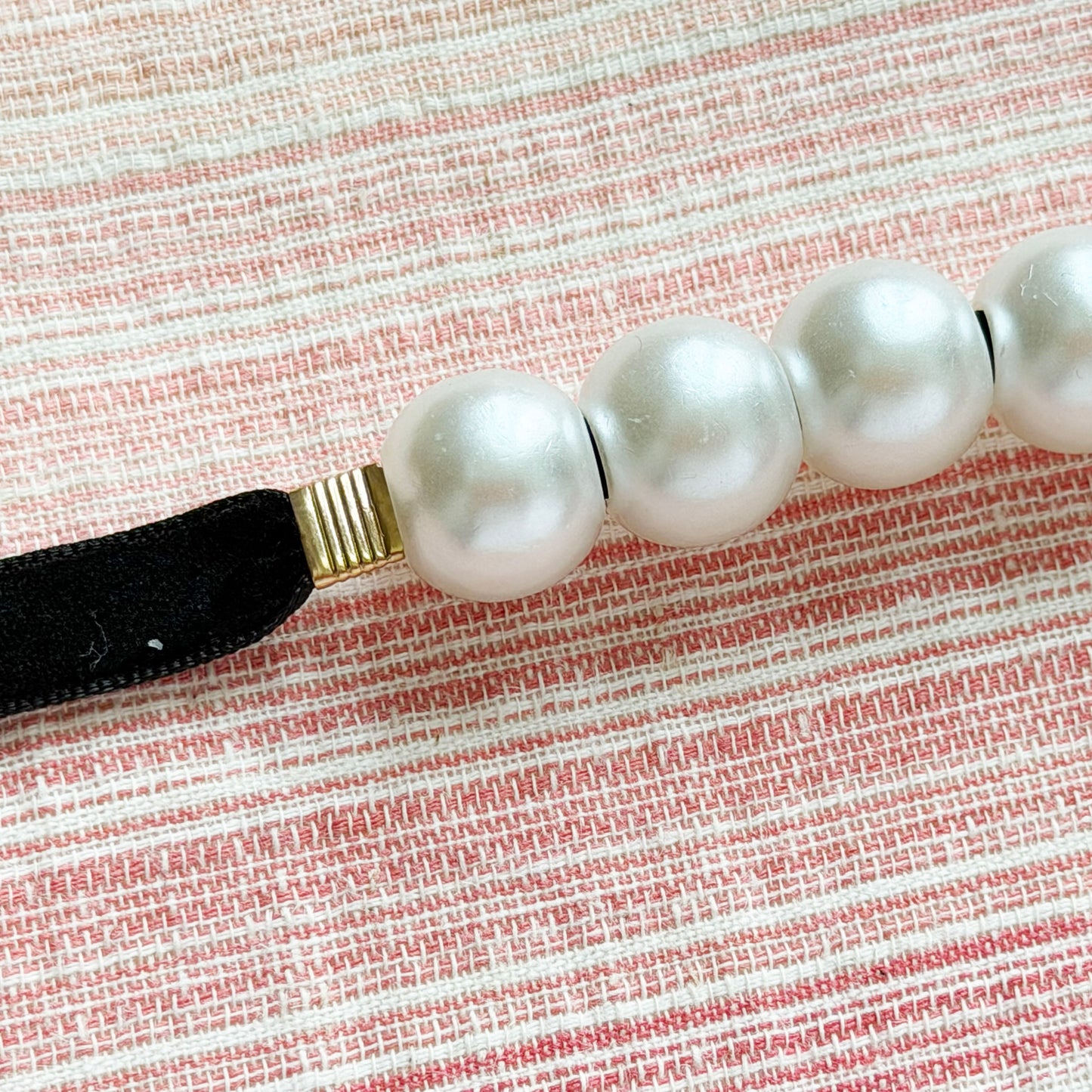 Kazari Himo – Faux Pearl Black