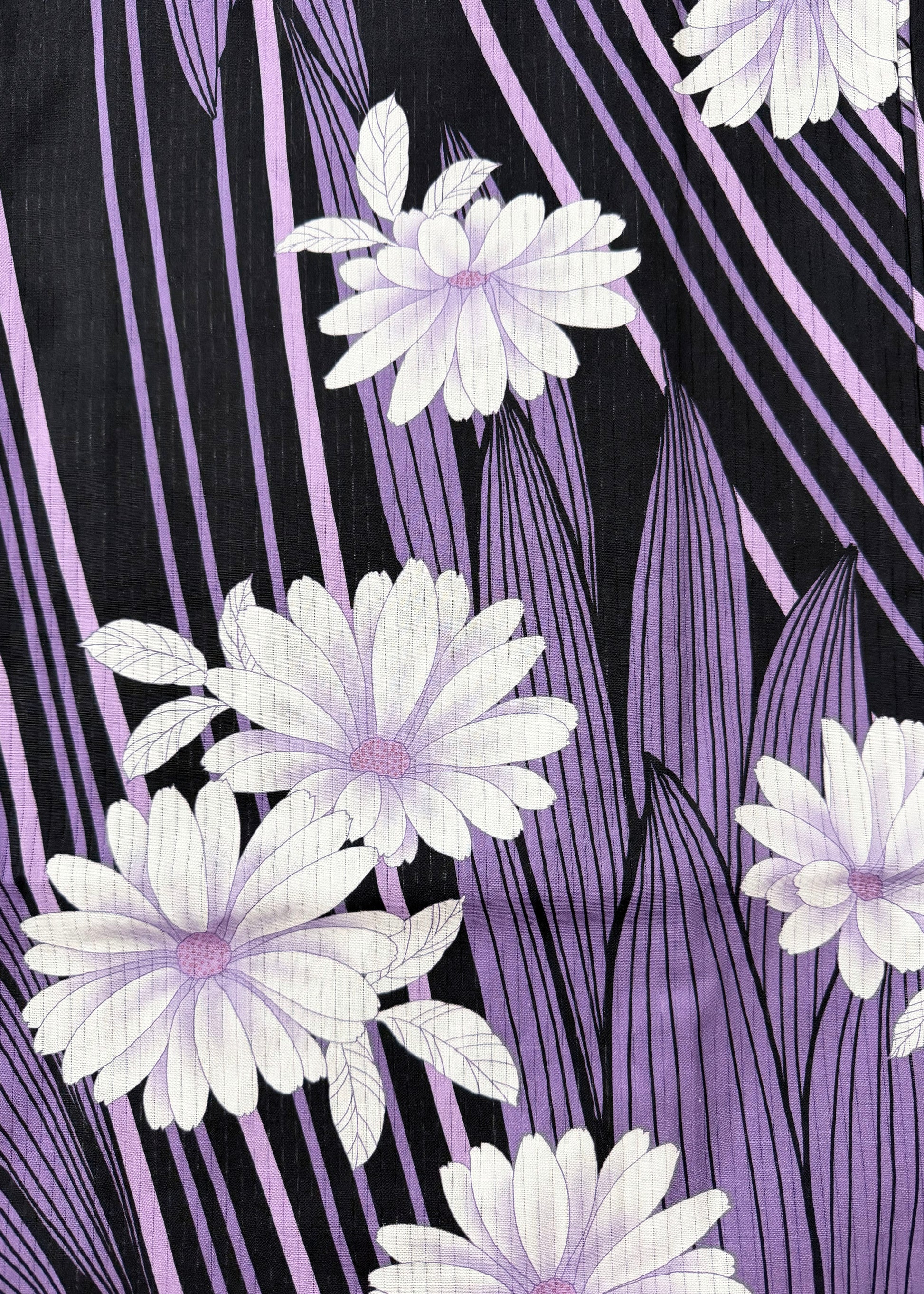 Japanese Traditional Women's Summer Yukata Kimono Plus Chrysanthemum