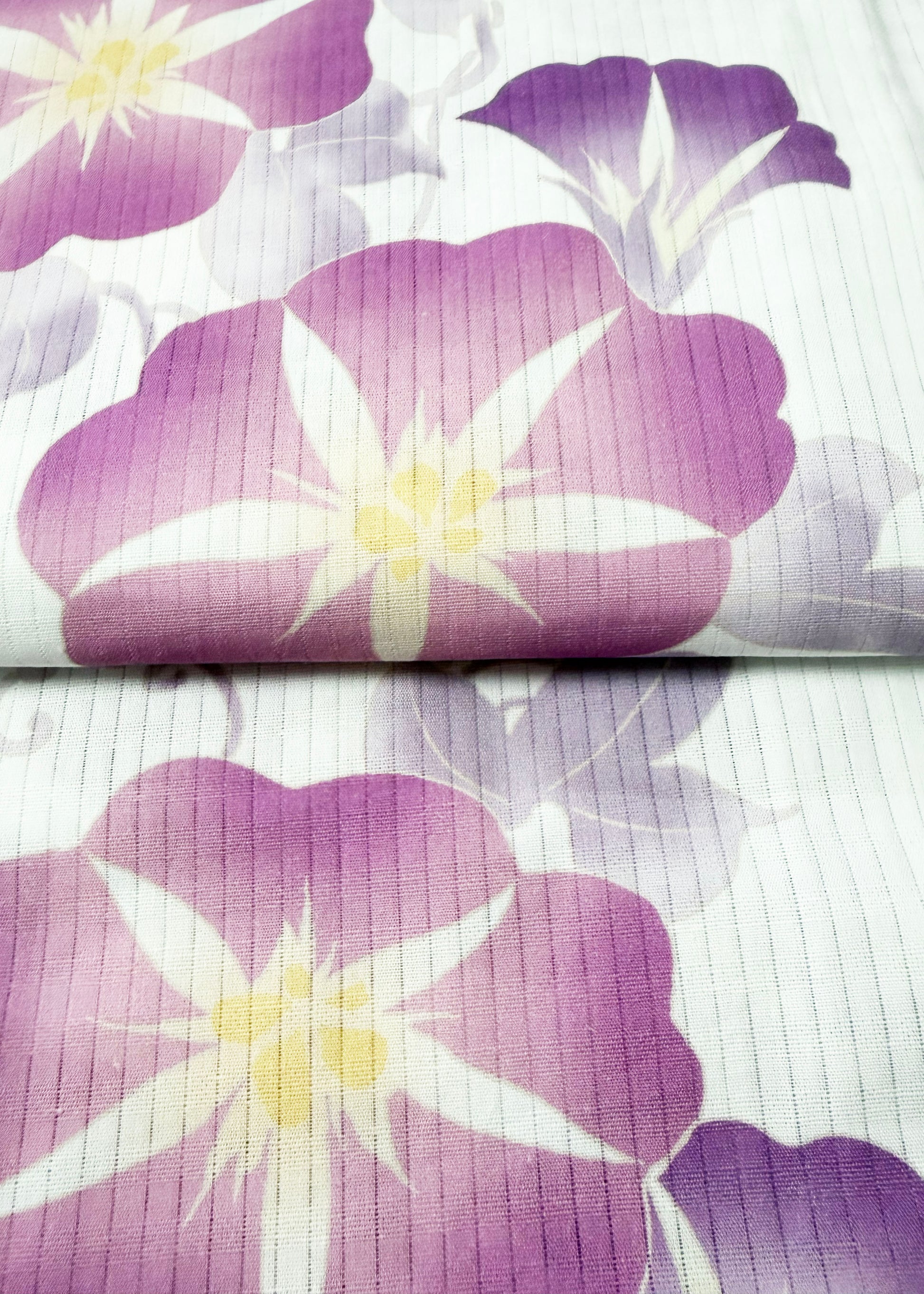 Japanese Traditional Yukata Kimono Plus Size - Large Morning Glory
