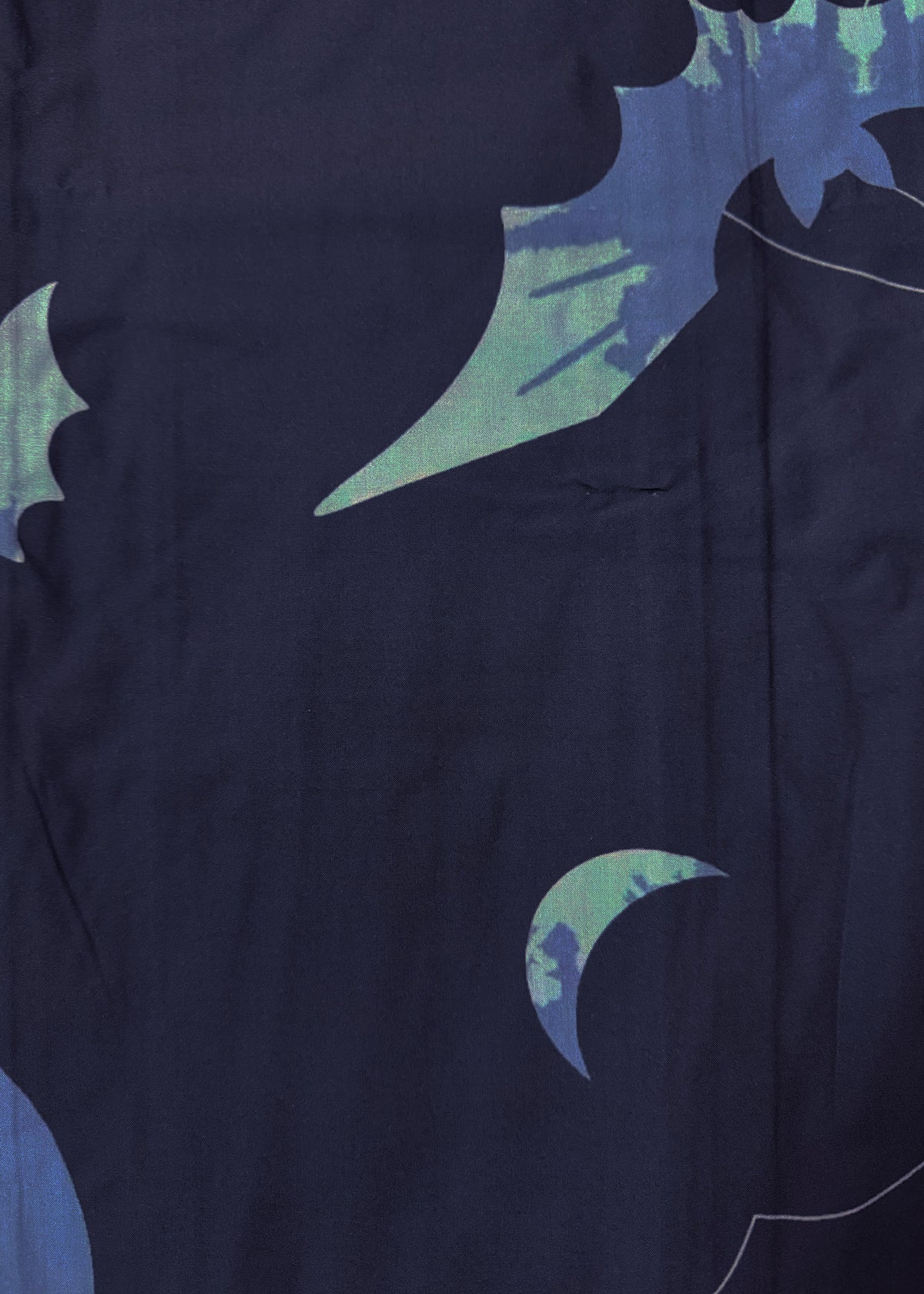 Men's Yukata (L) - Bats and Moon in Indigo (Style #L0017)