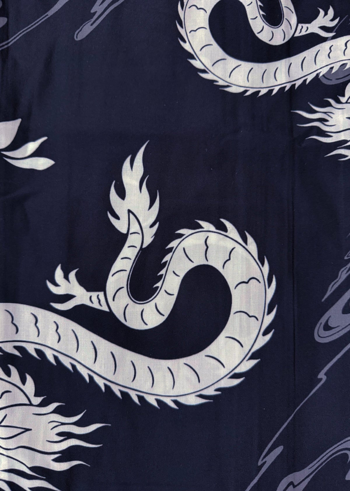 Men's Yukata (L) - Dragons in Black (Style #L0019)